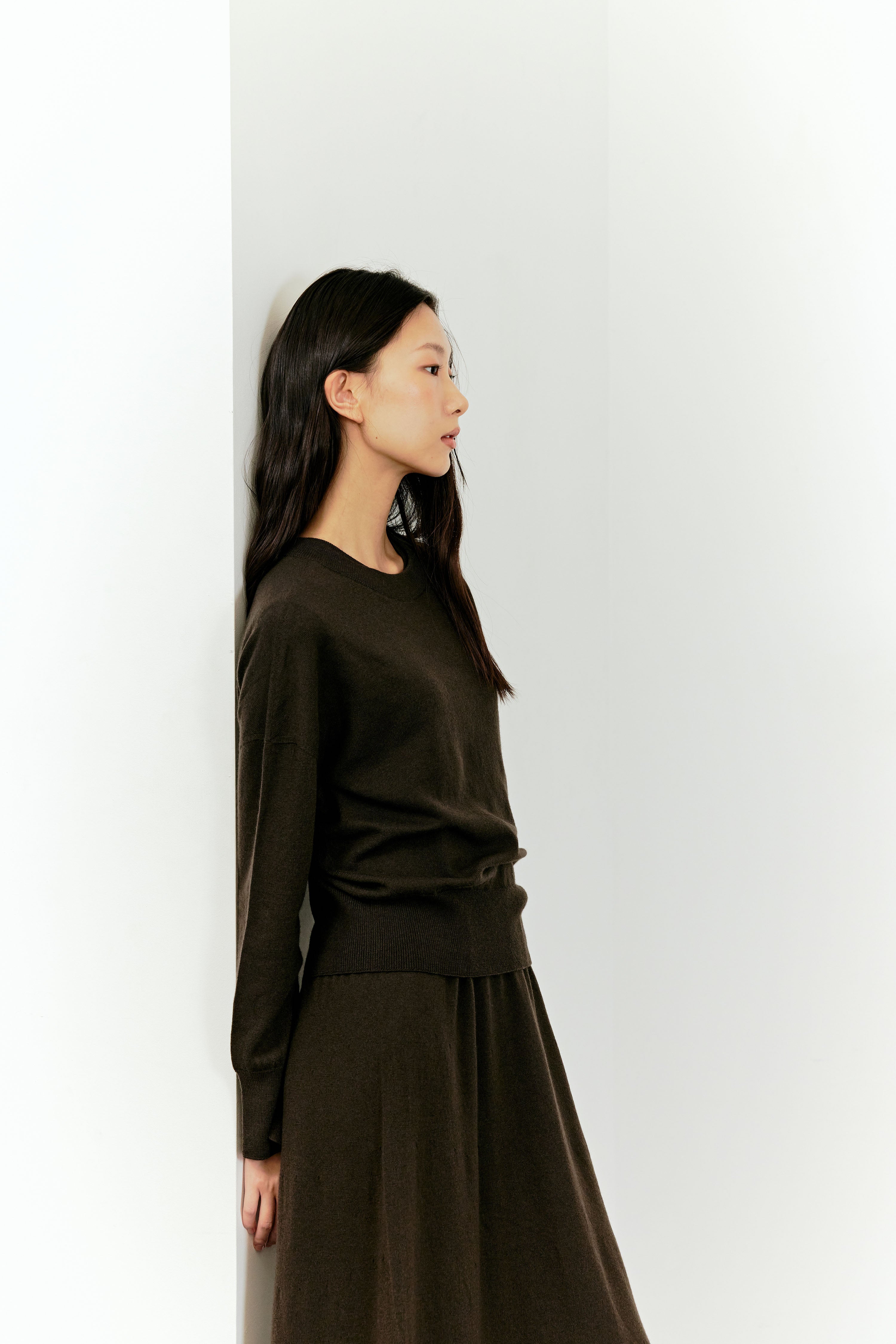 PULL 2-EN-1 SANS COUTURES_KAKI