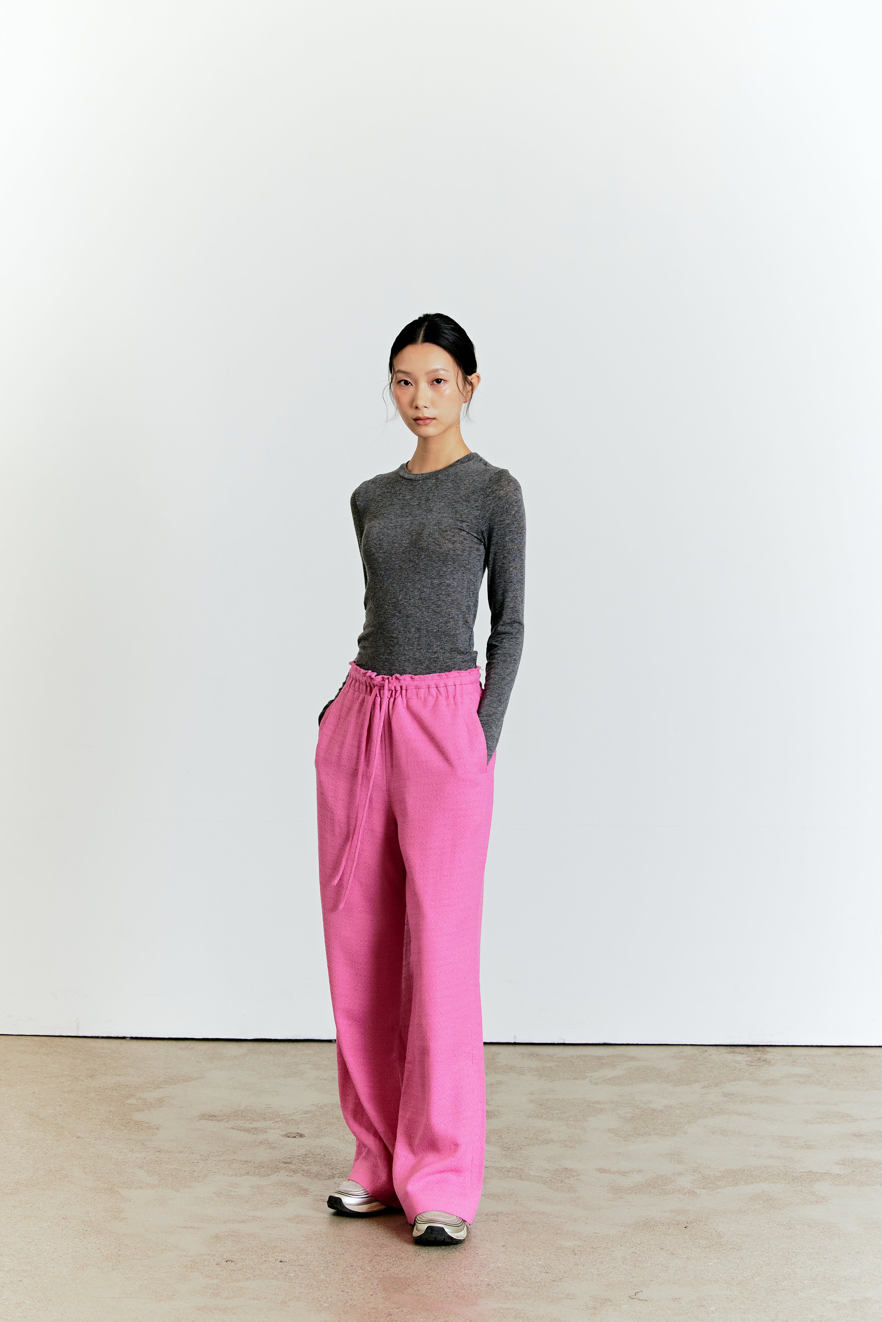 WOOL BLEND T-SHIRT_GRIS