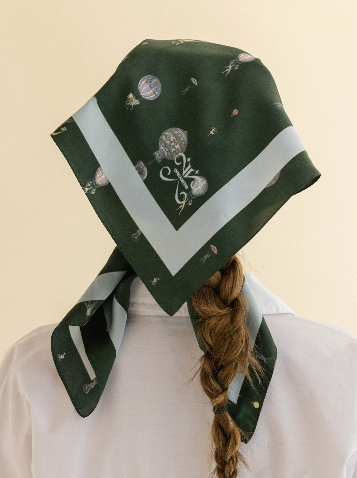FORÊT DREAMVEIL SILK SCARF_VERT FONCÉ