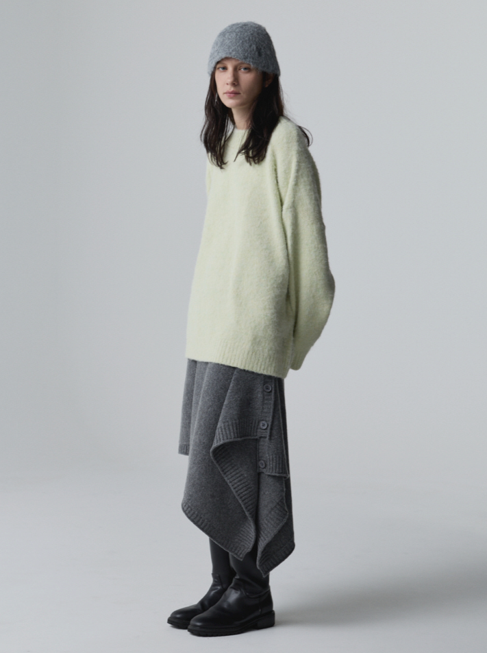 BRUSHED BLEND PULLOVER_LEMON