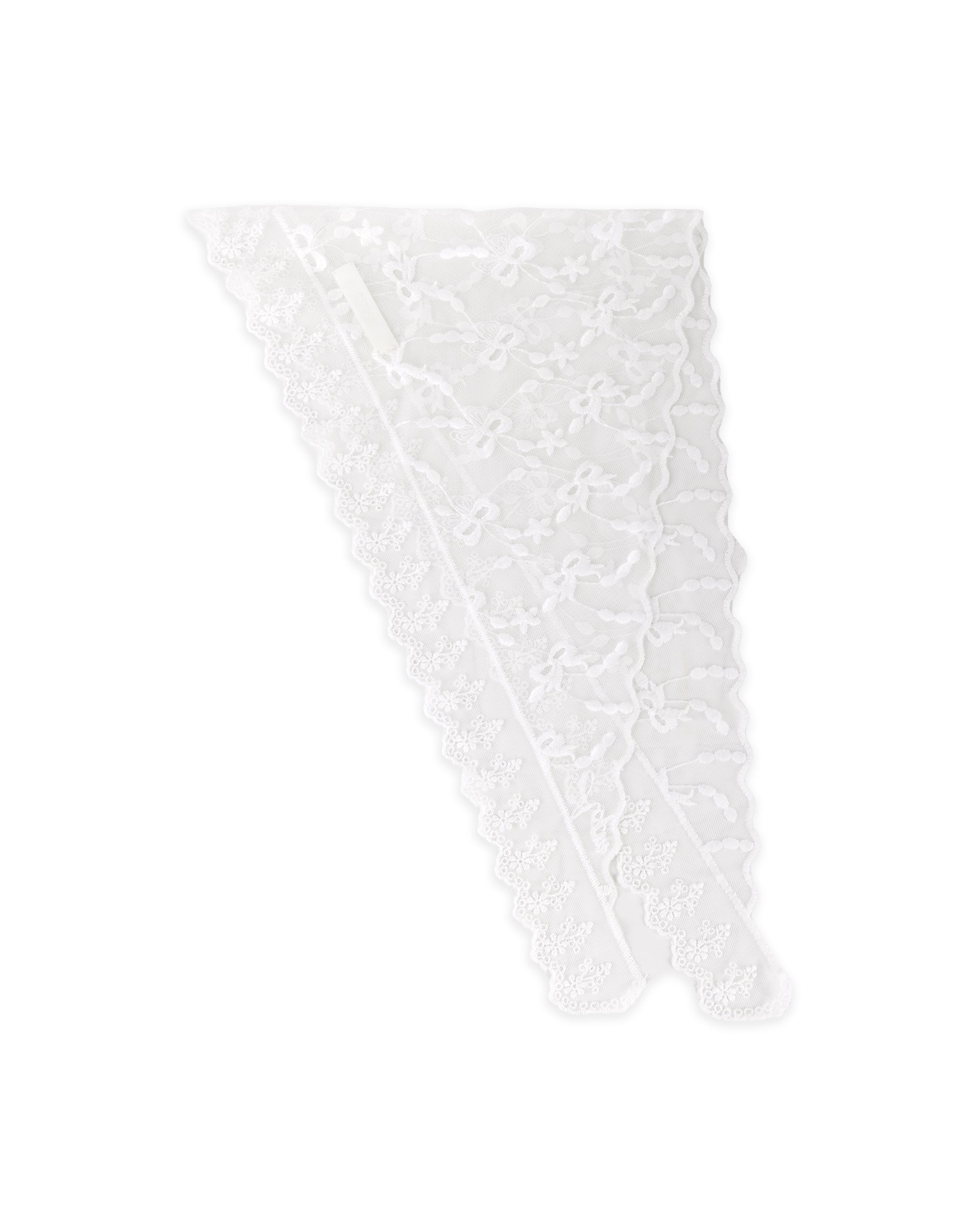 RIBBON LACE SCARF_WHITE
