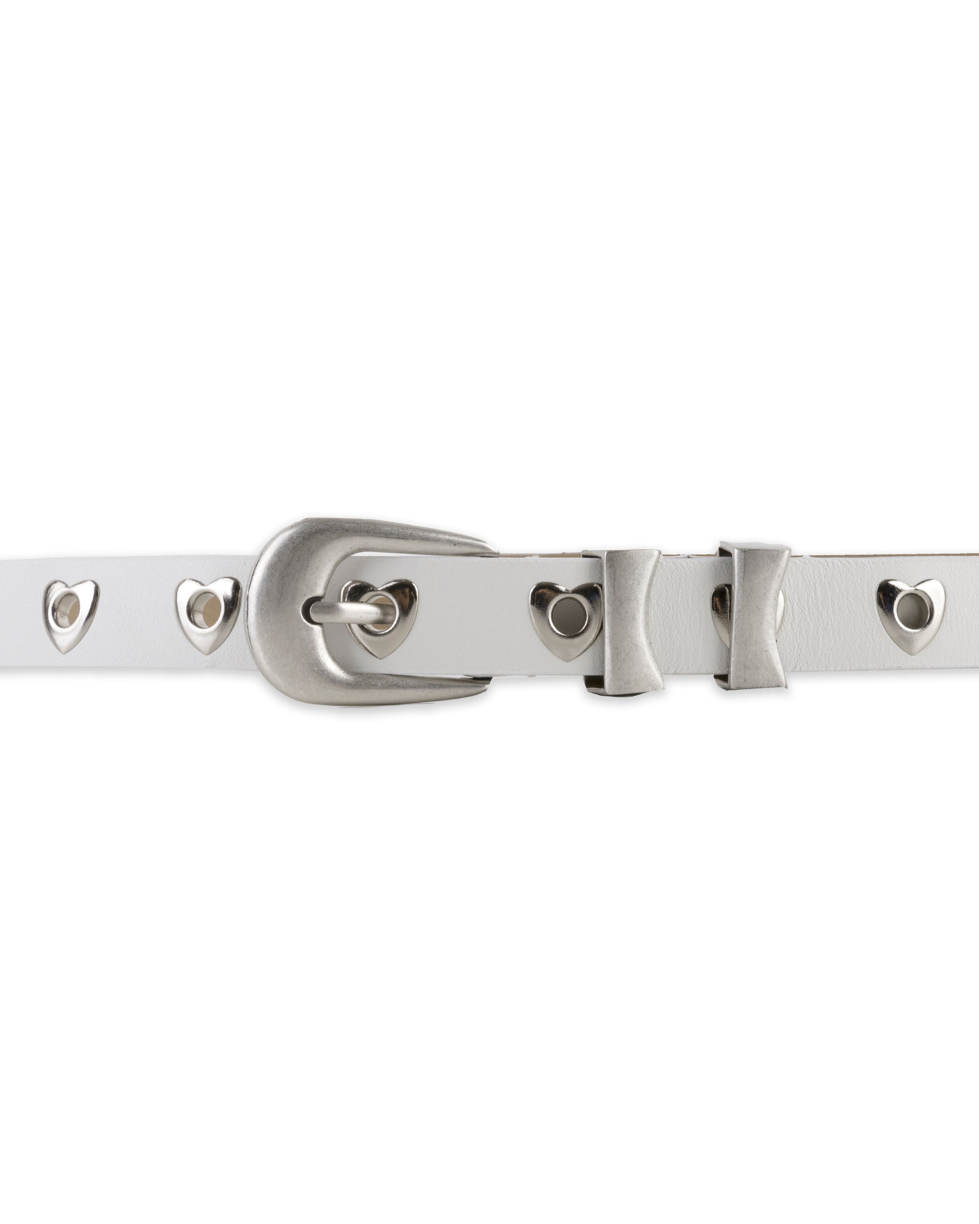 HEART SLIM BELT_IVORY