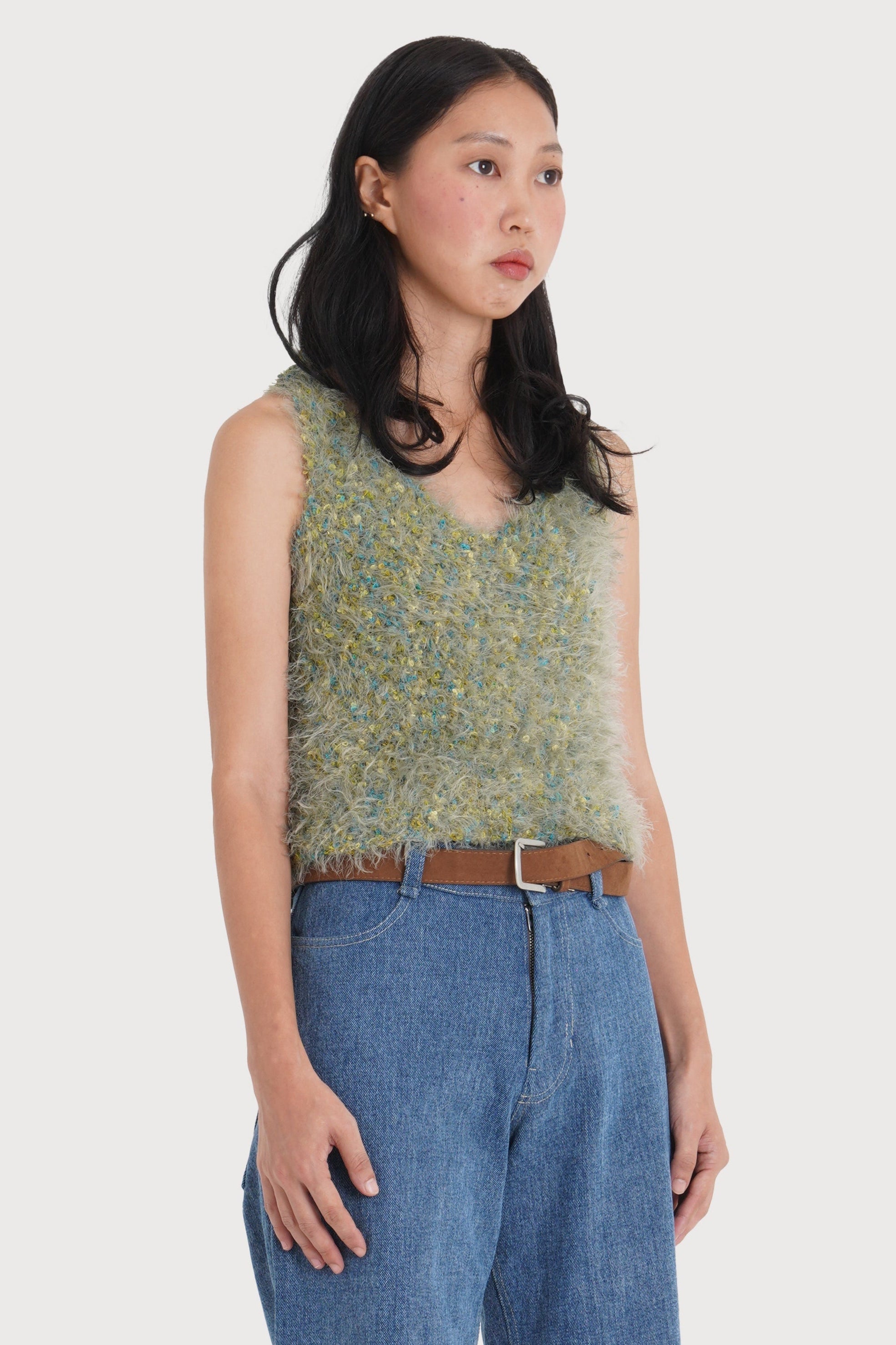 GILET SANS MANCHES DUVETEUX_MOUSSE