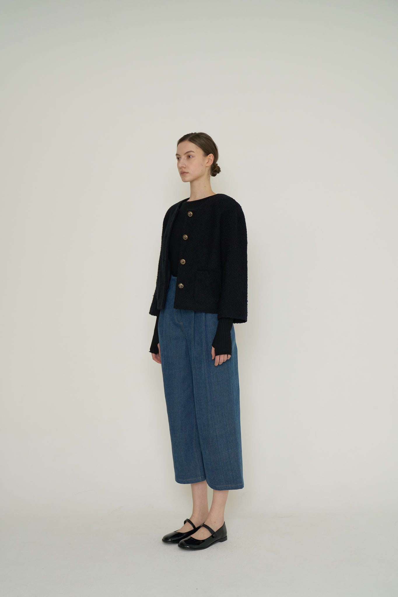 VESTE EN TWEED BOUCLÉ_NOIR