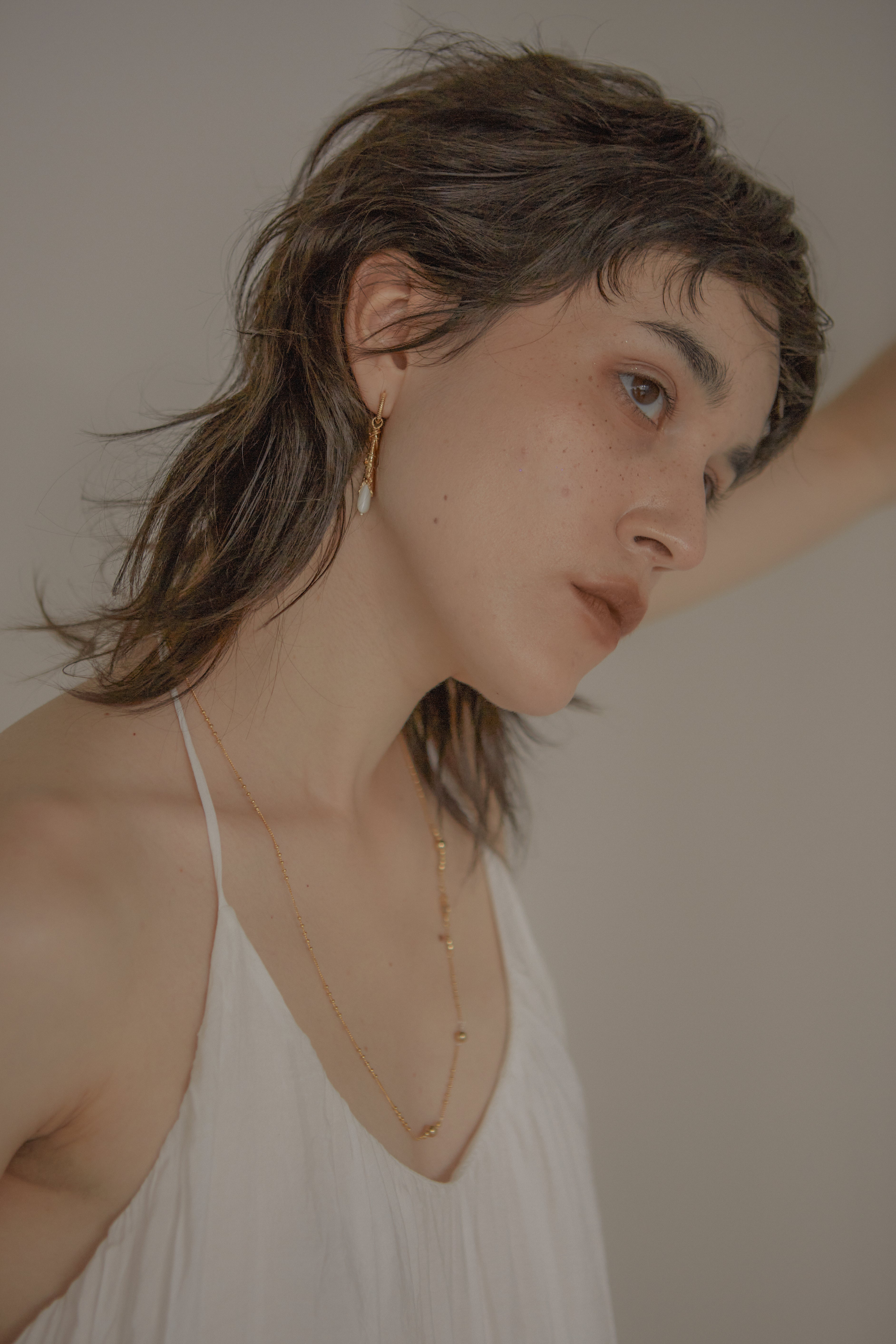 BOUCLES D'OREILLES PENDANTES GOUTTE_OR