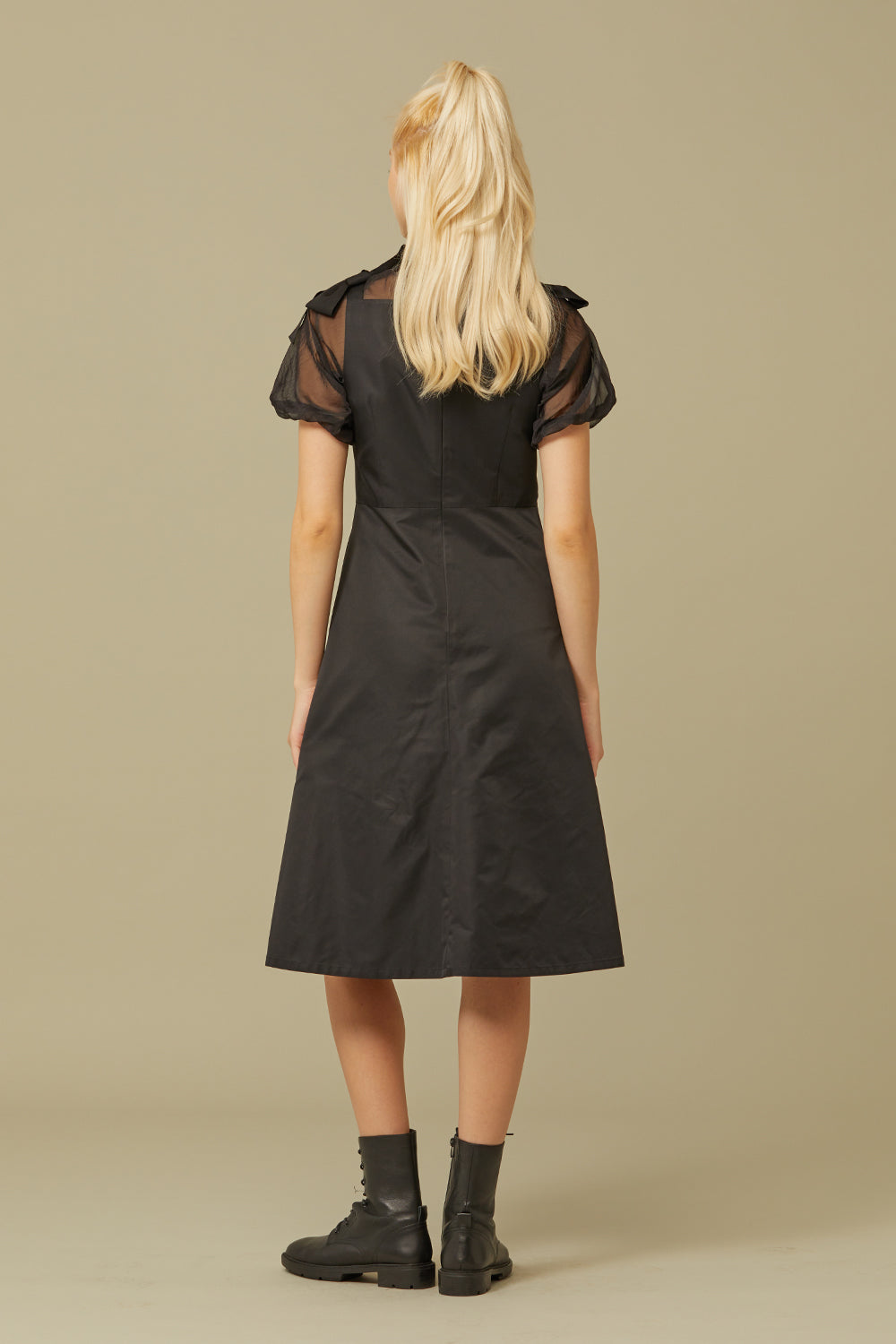 BOW DRESS_BLACK