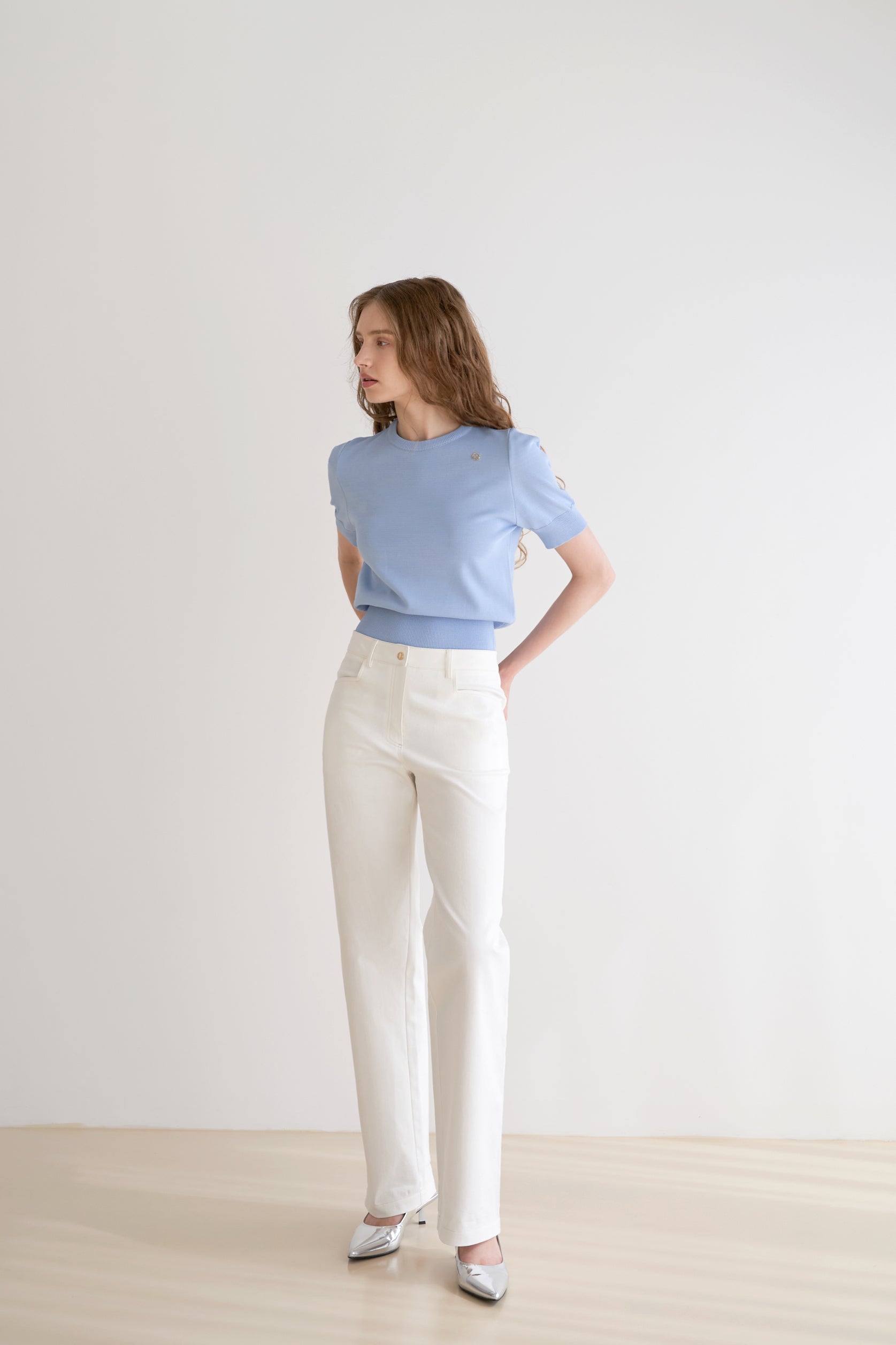 PANTALON BLANC EN COTON_BLANC