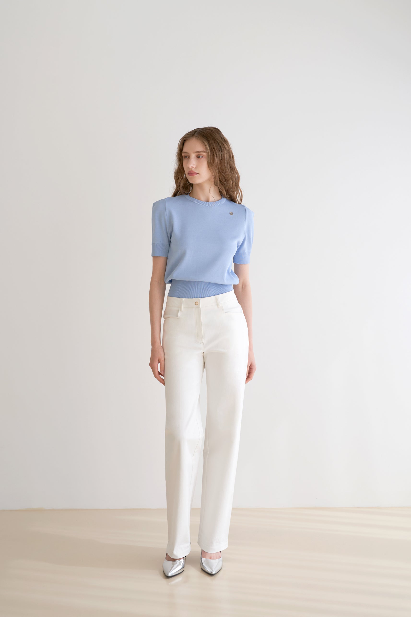 PANTALON BLANC EN COTON_BLANC