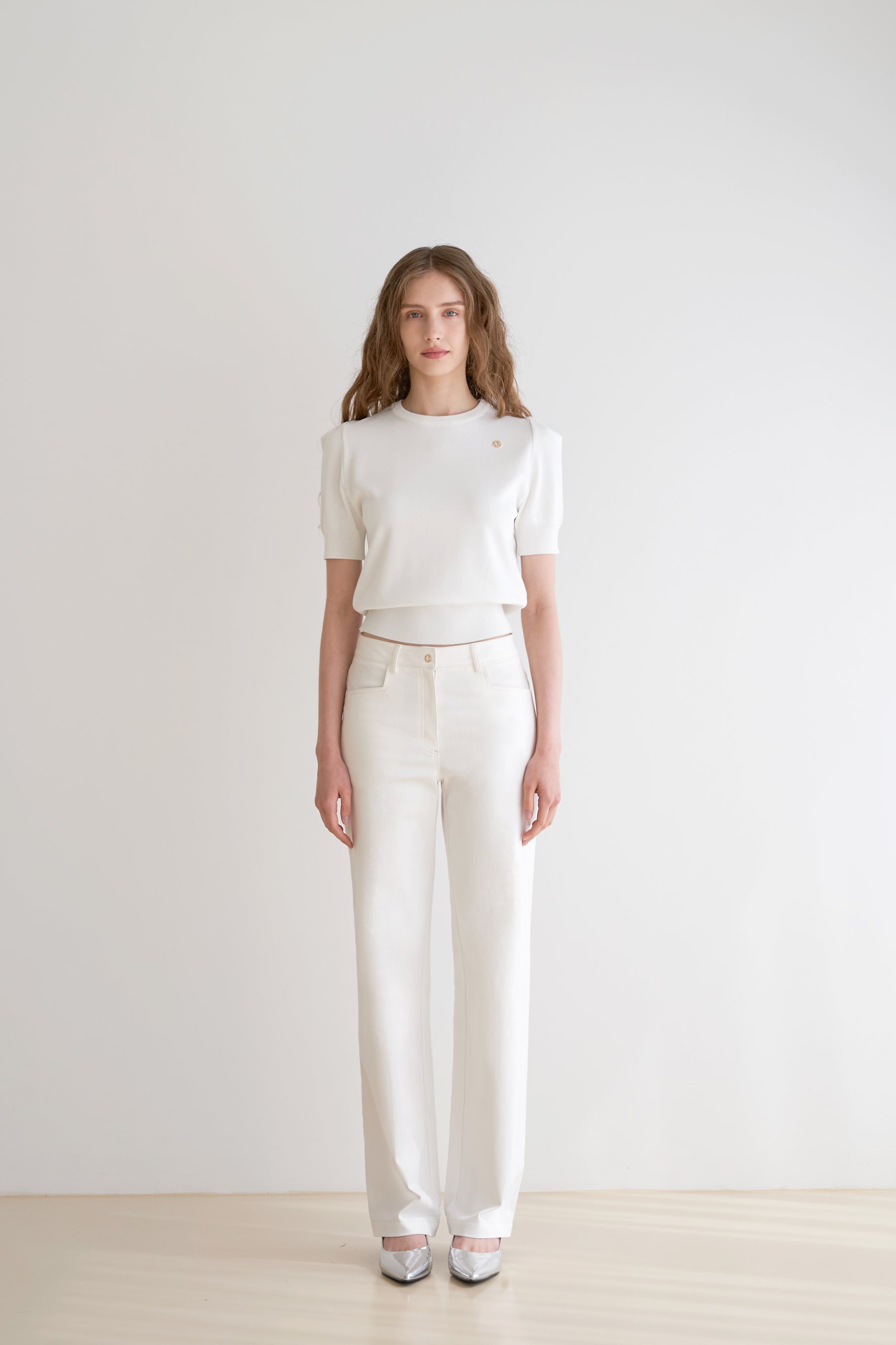 PANTALON BLANC EN COTON_BLANC