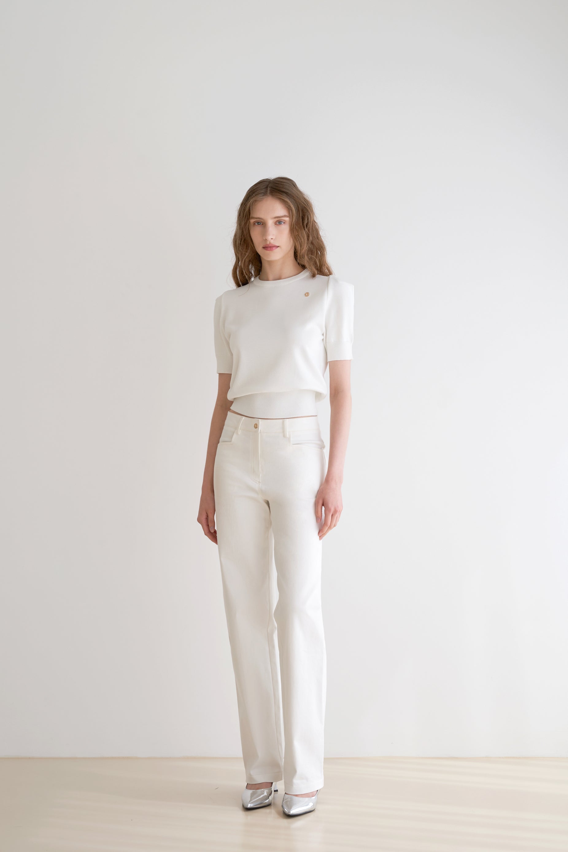 PANTALON BLANC EN COTON_BLANC