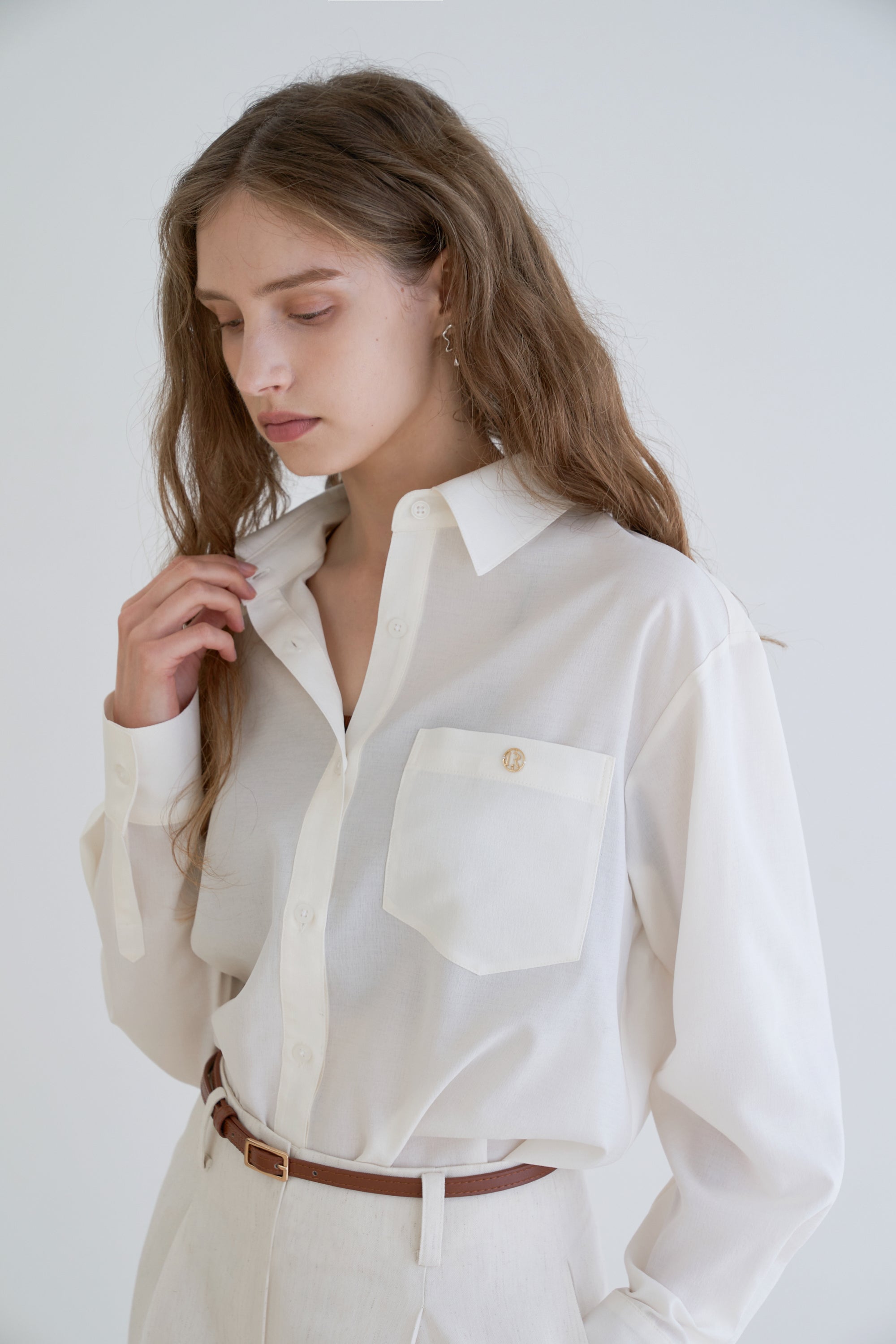 CHEMISE LÉGÈRE LOGO R_IVOIRE