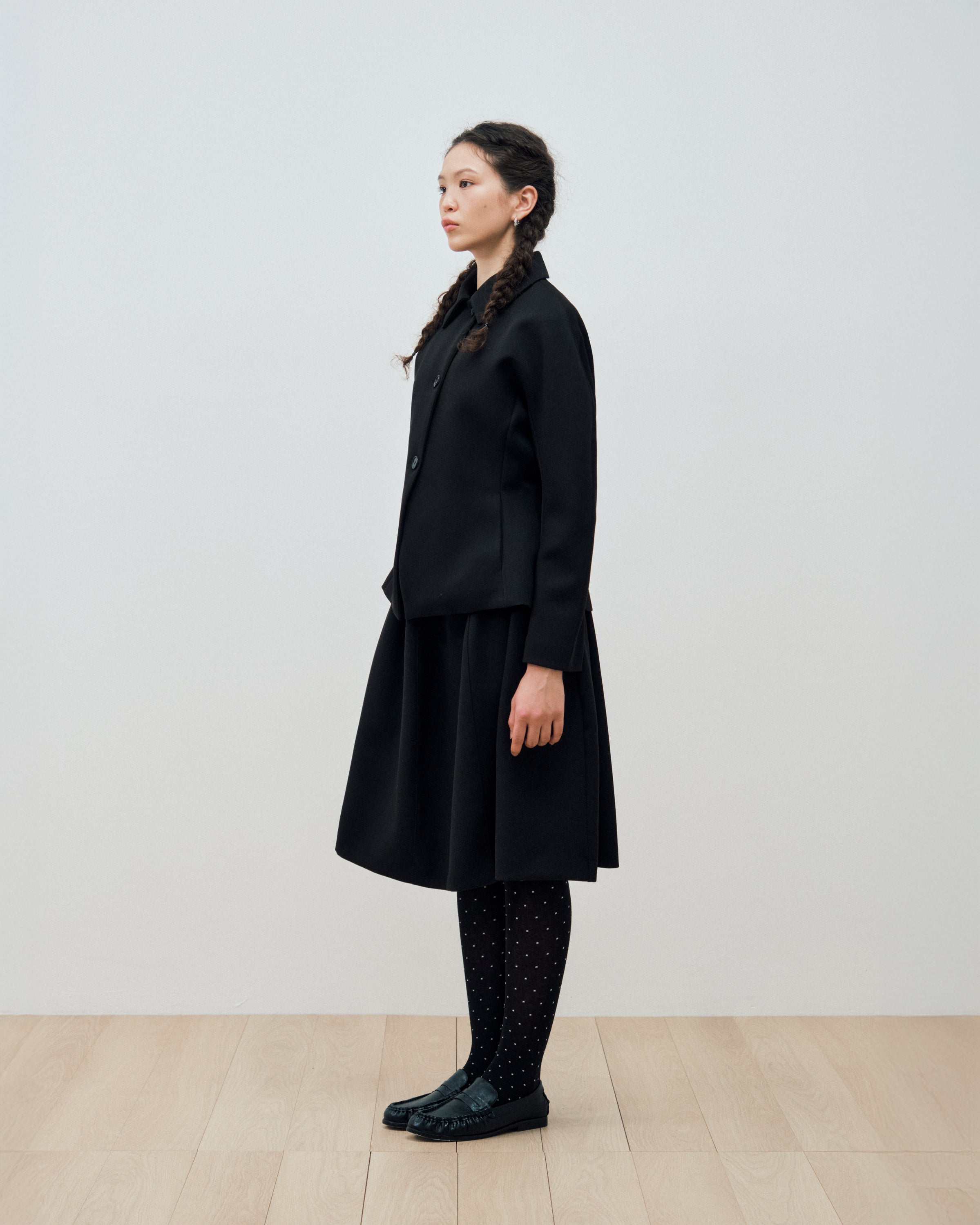 PETAL RAGLAN JACKET_BLACK