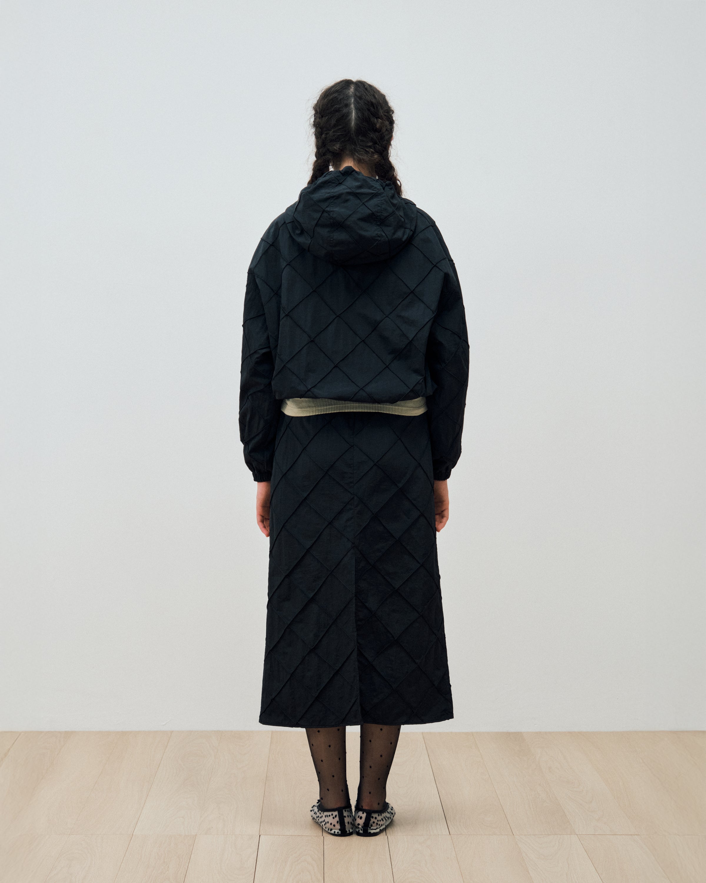 DIAMOND NYLON WINDBREAKER_BLACK
