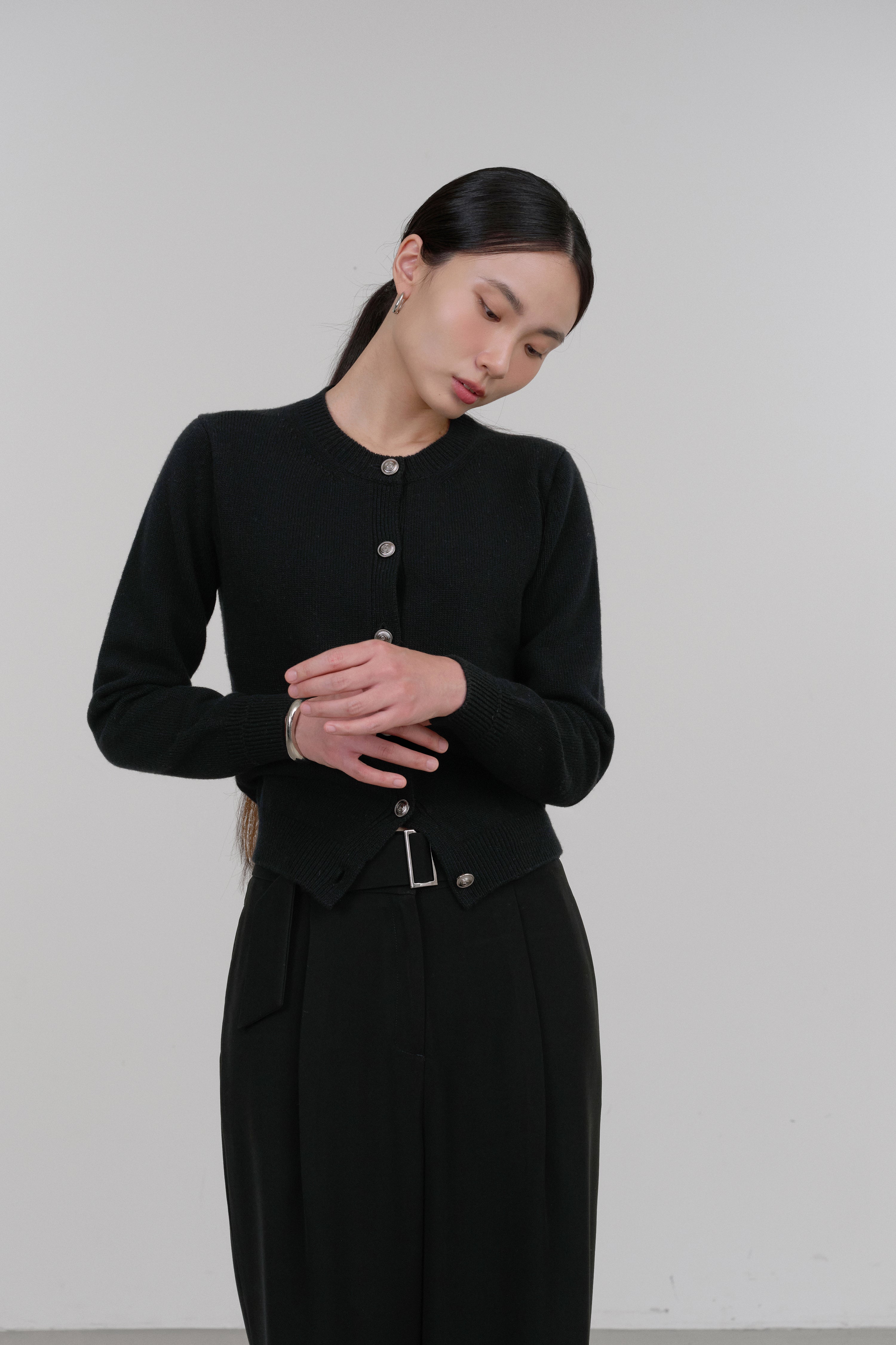 RB CASHMERE CARDIGAN_BLACK