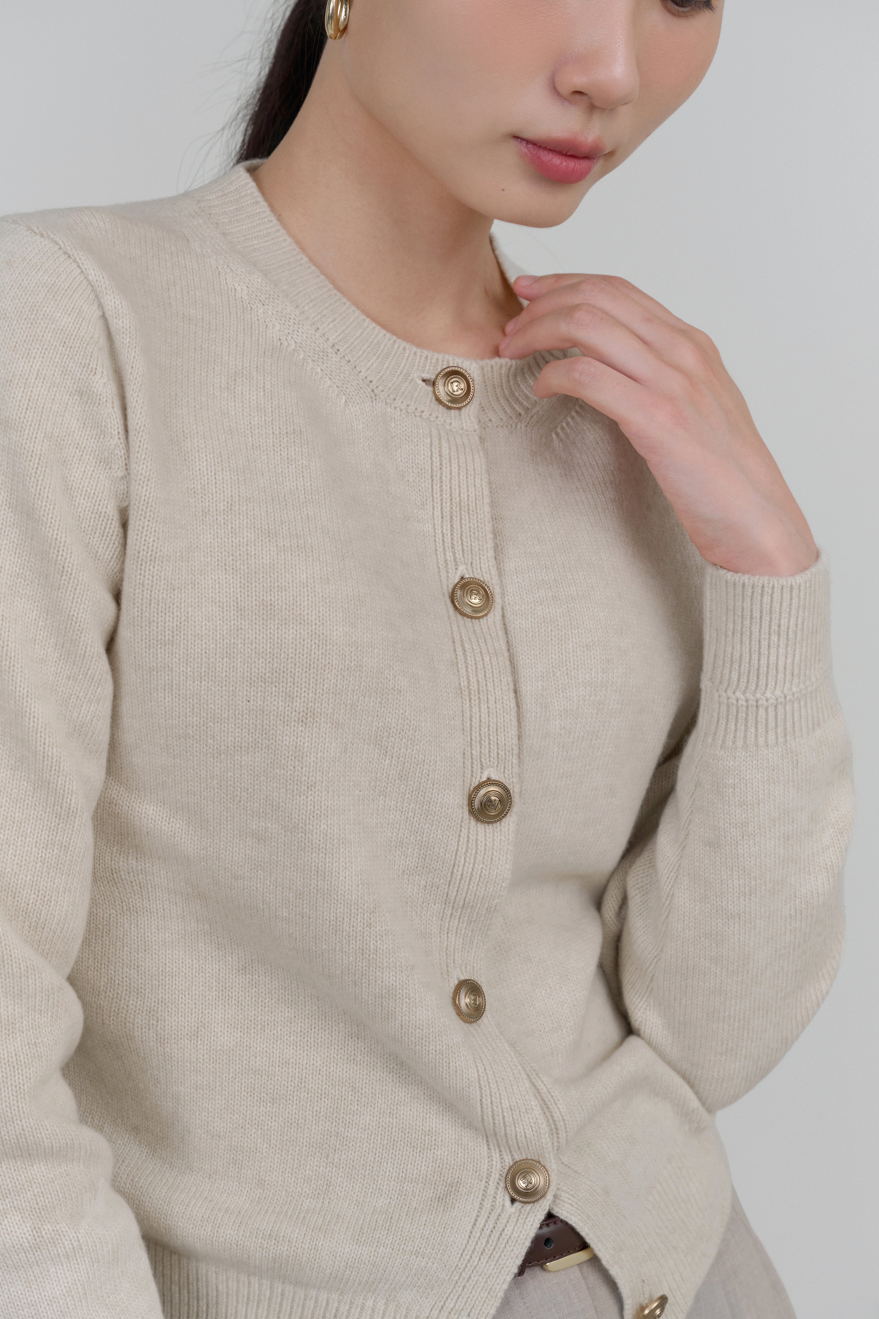 RB CASHMERE CARDIGAN_IVORY