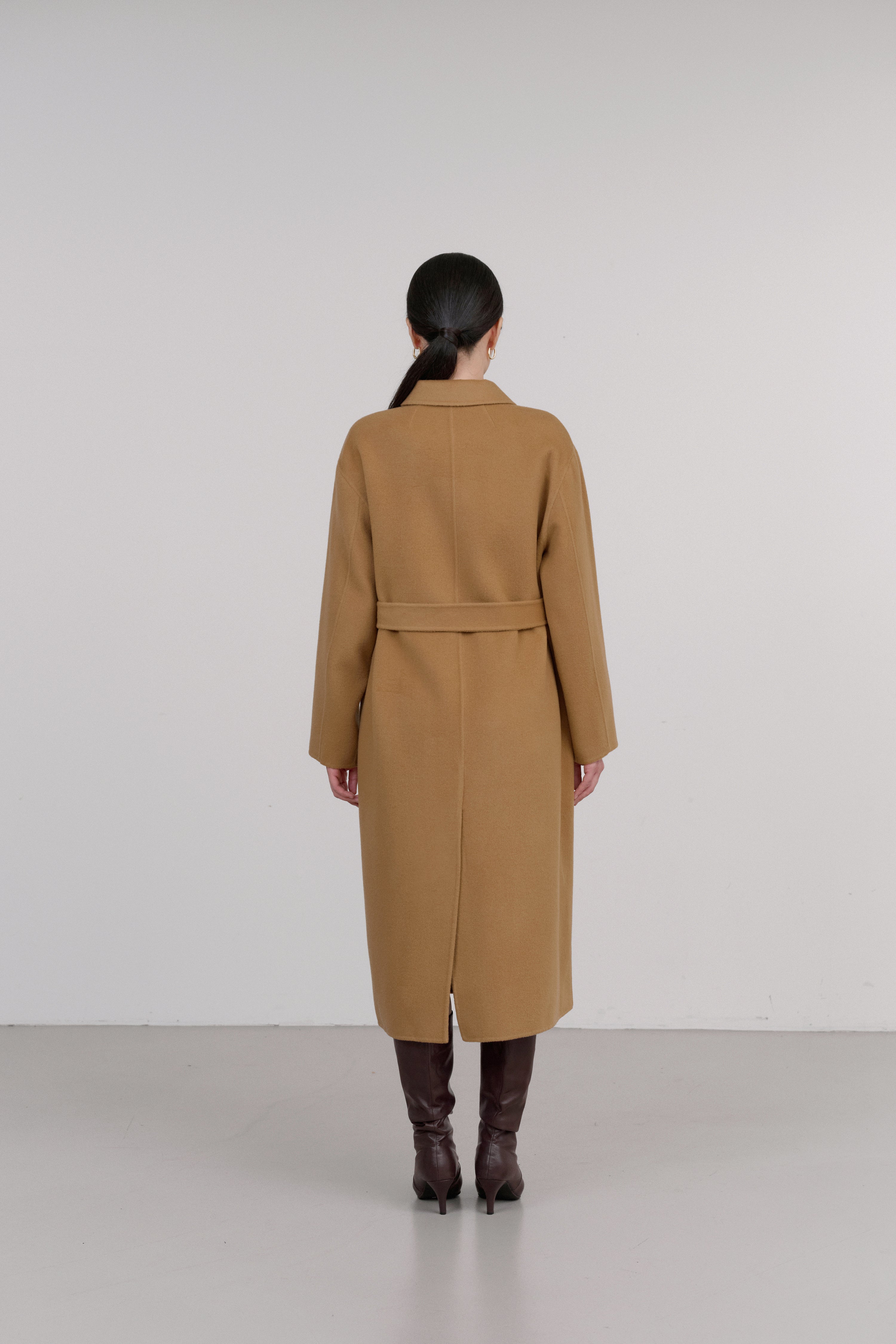 UNBAL COLLAR HANDMADE CASHMERE COAT_CAMEL