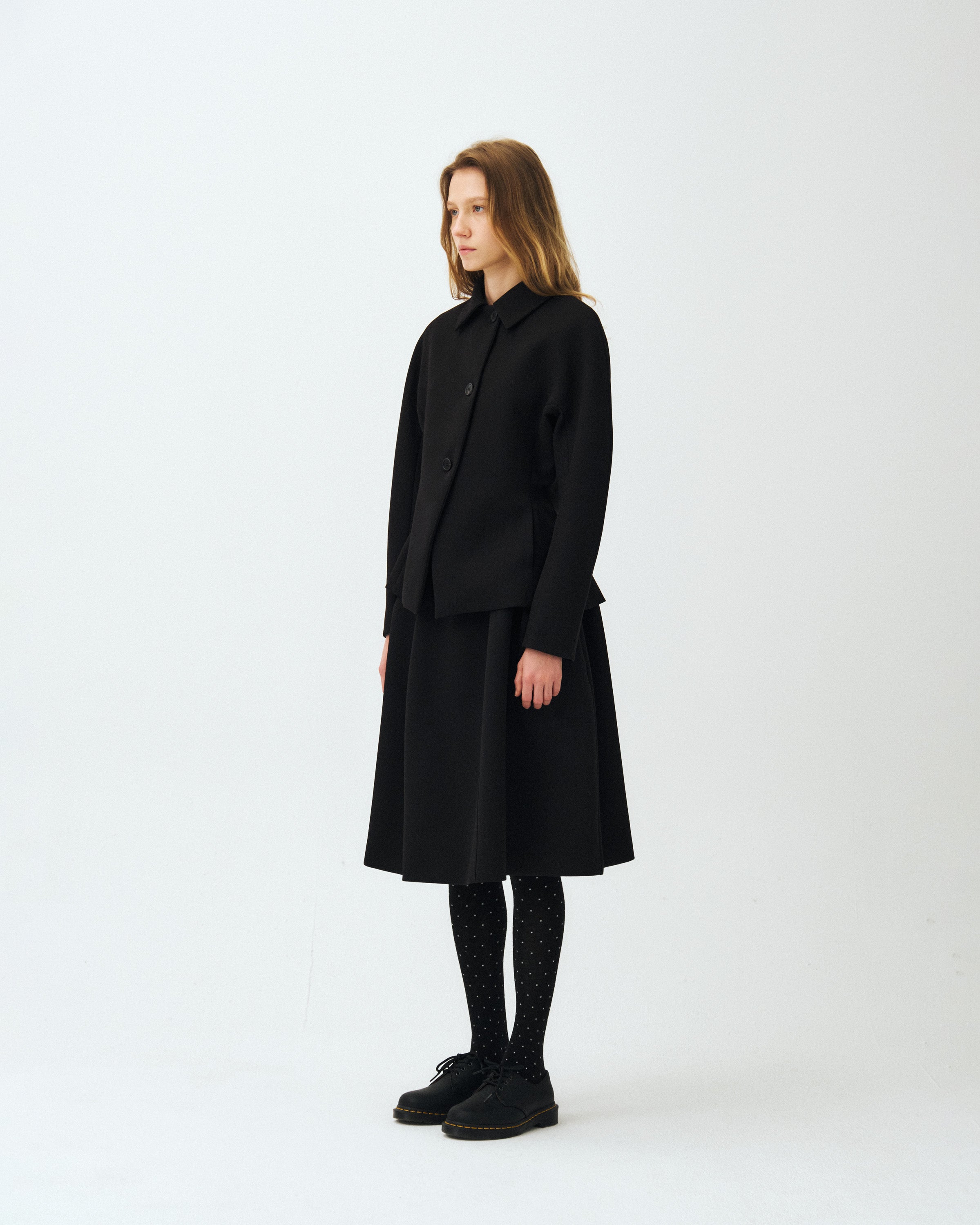 PETAL RAGLAN JACKET_BLACK