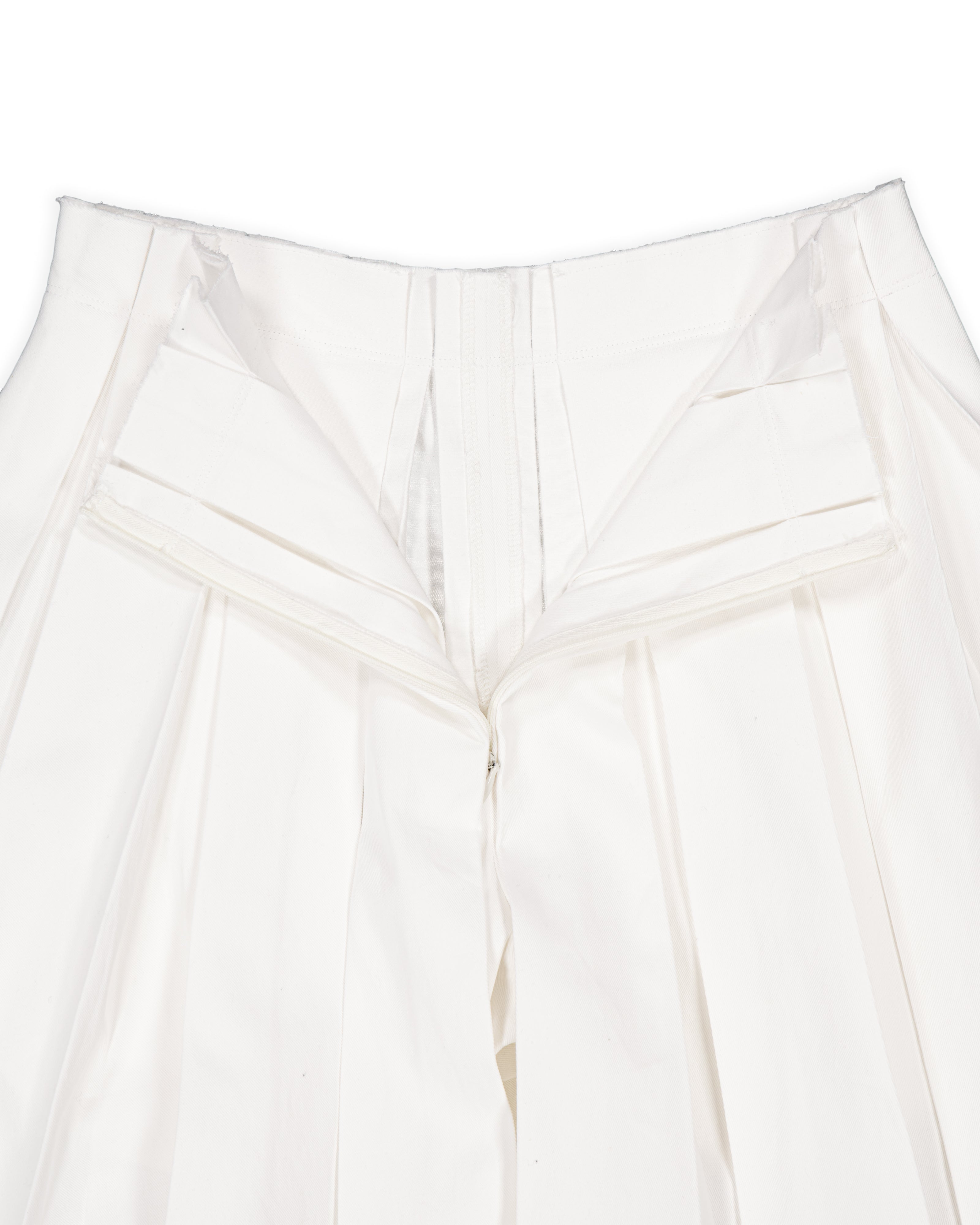 PANTALON À LARGE PLIS_IVOIRE
