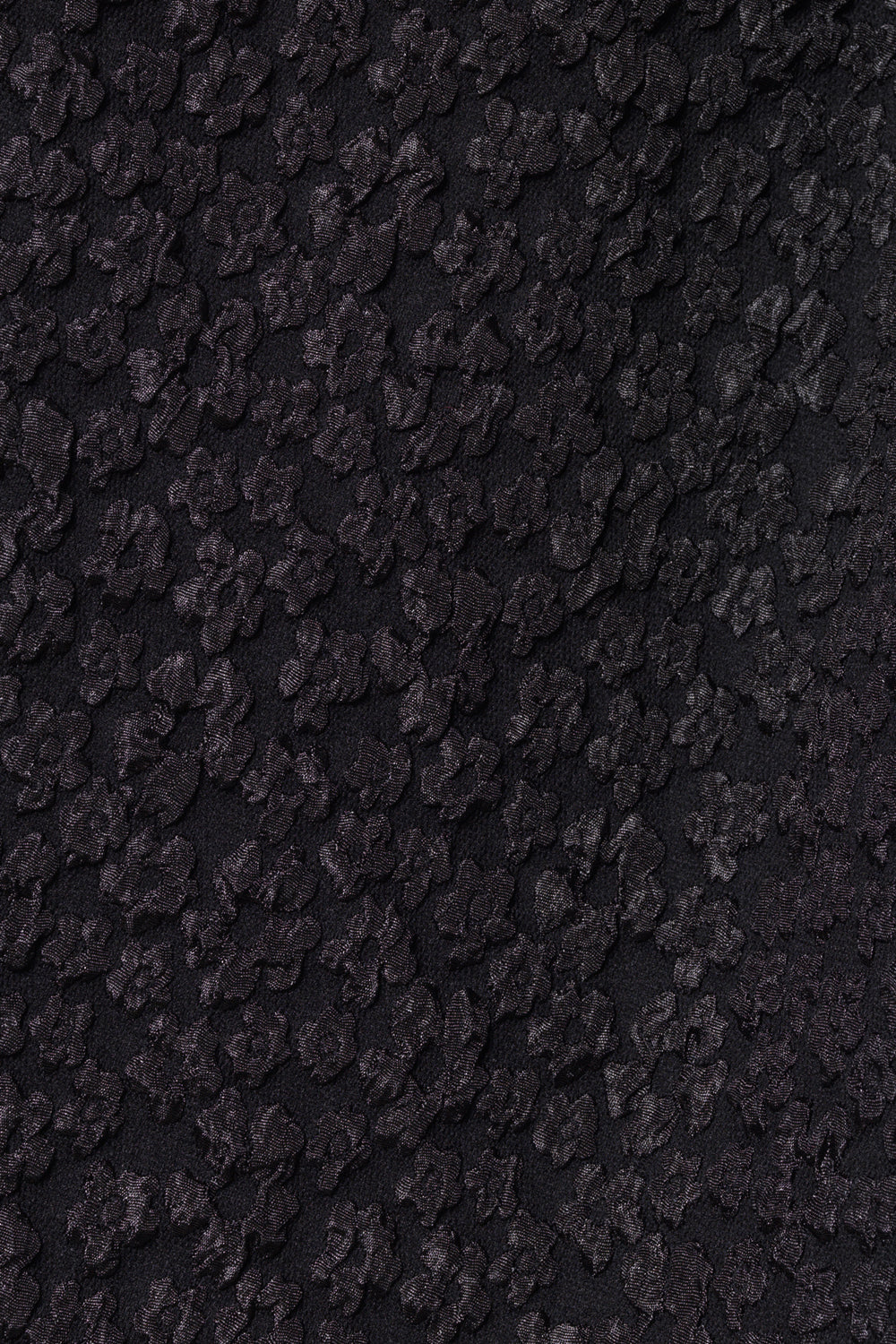ROBE FLEURIE EN JACQUARD_NOIR