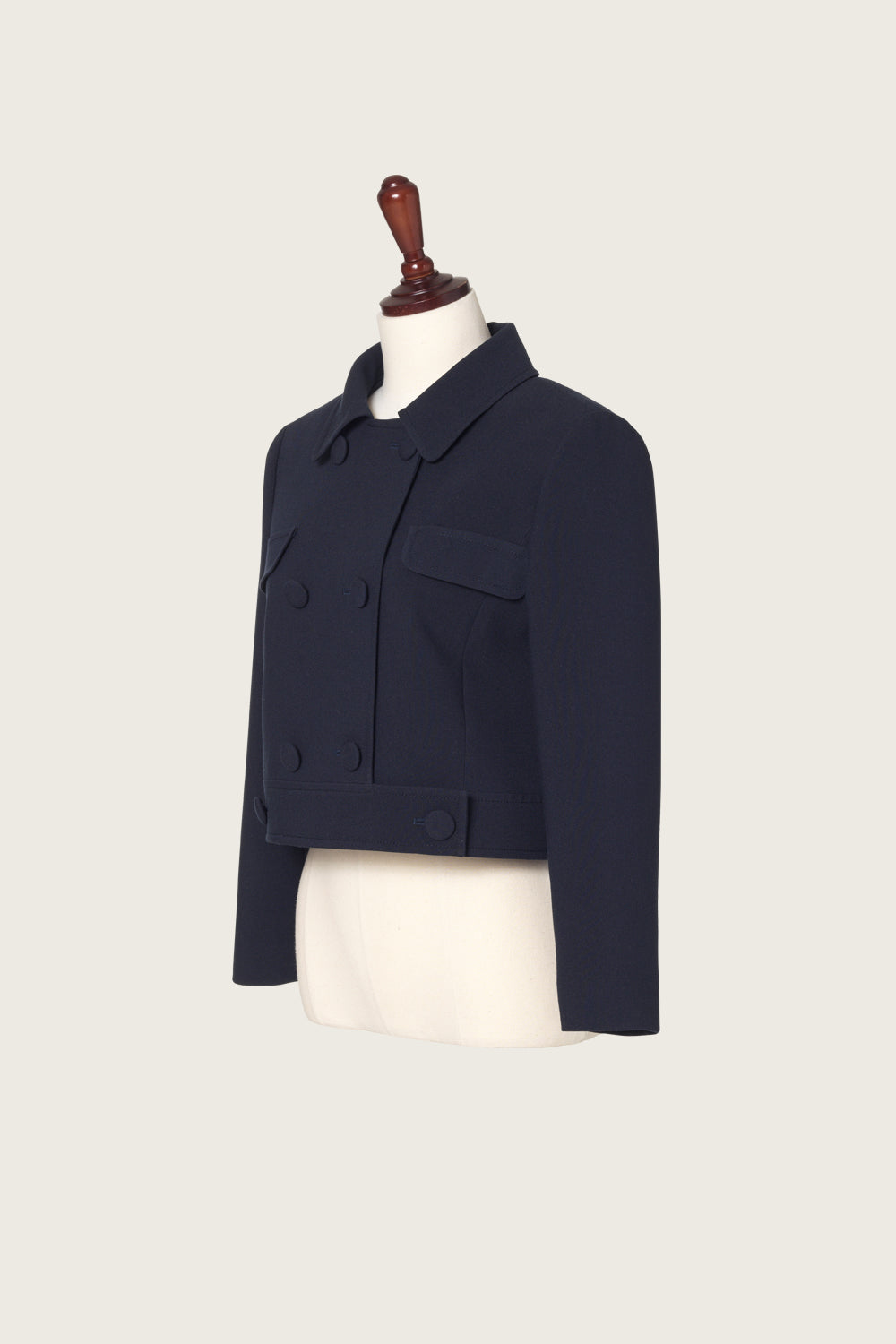 DOUBLE CROP JACKET_NAVY