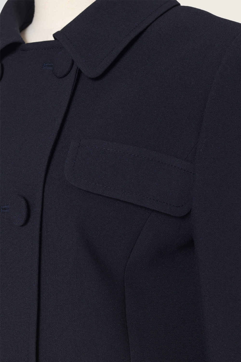 DOUBLE CROP JACKET_NAVY