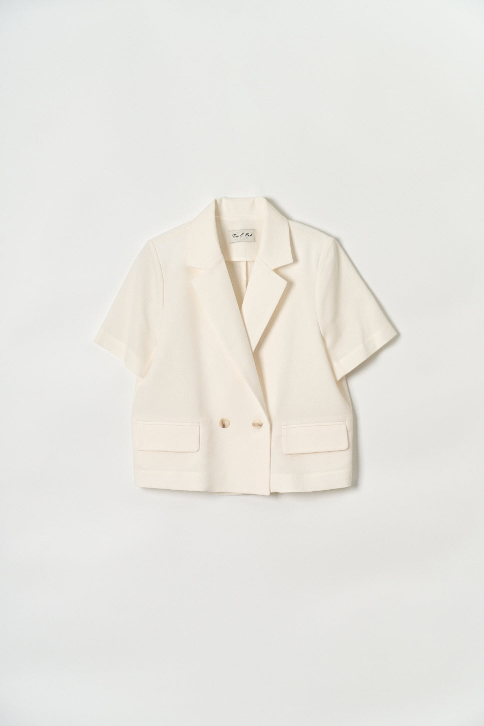 ONE BUTTON HALF JACKET_IVOIRE