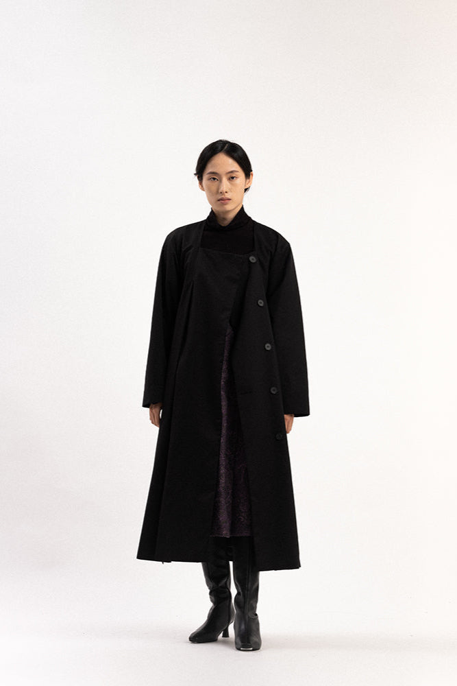DRUMAGI TENCH COAT_NOIR