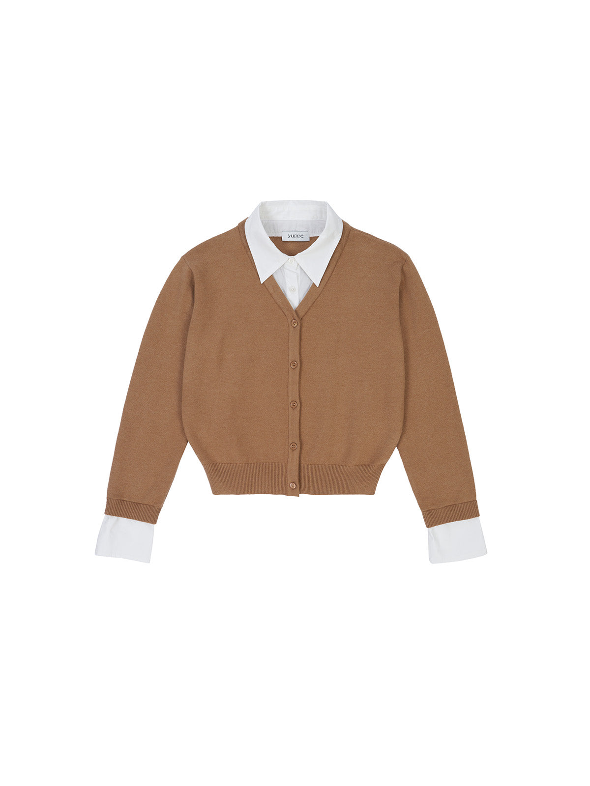CARDIGAN COL CHEMISE_BEIGE