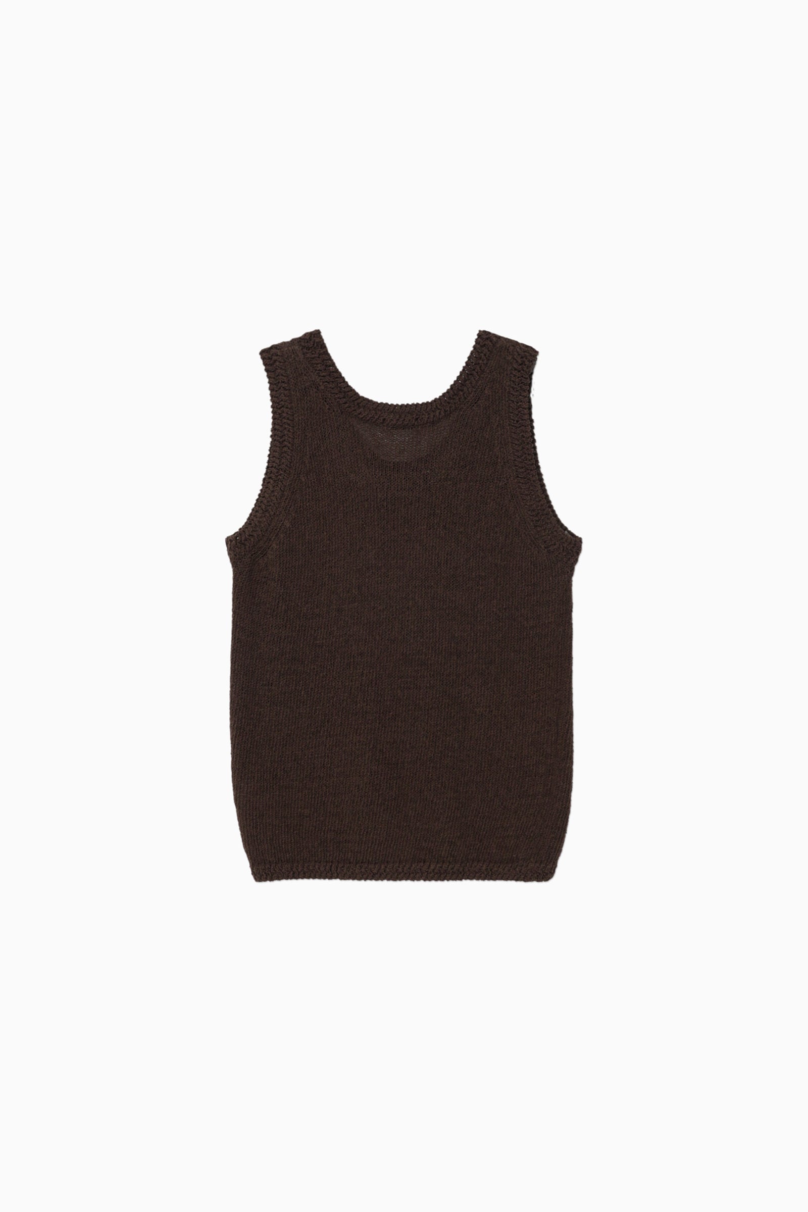 HARRIETTE KNIT SLEEVELESS_BROWN
