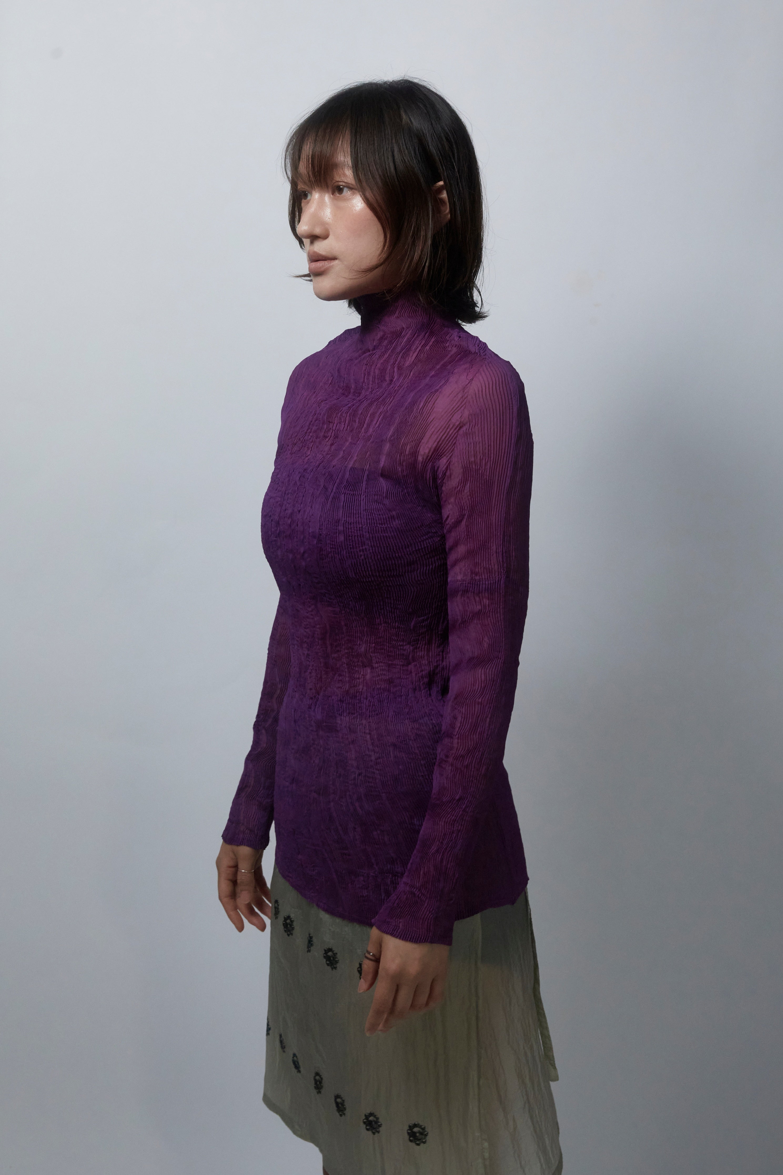 25SS GAZI WRINKLE HIGHNECK_PURPLE