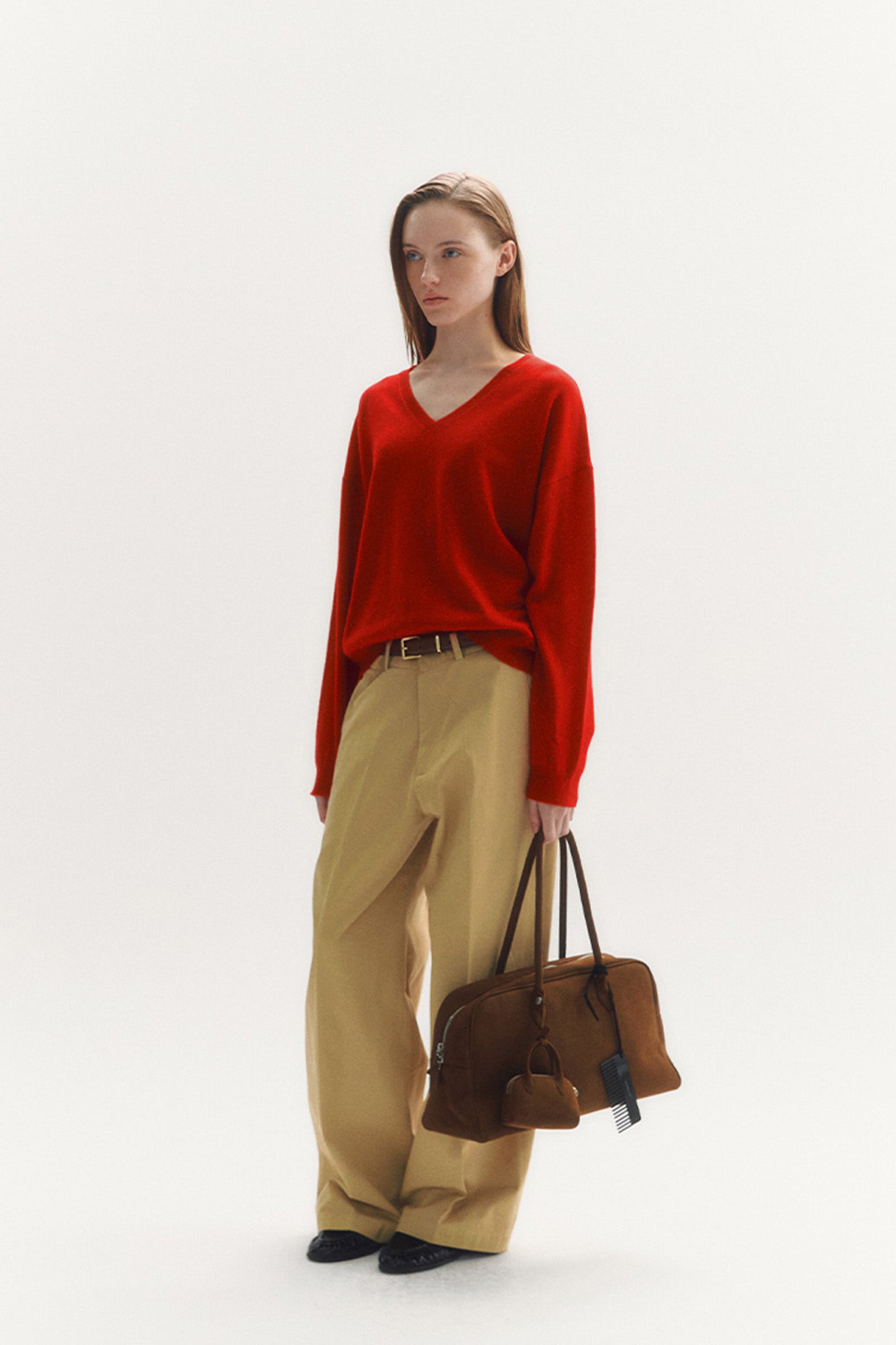 CLASSIC COTTON TROUSERS_BEIGE