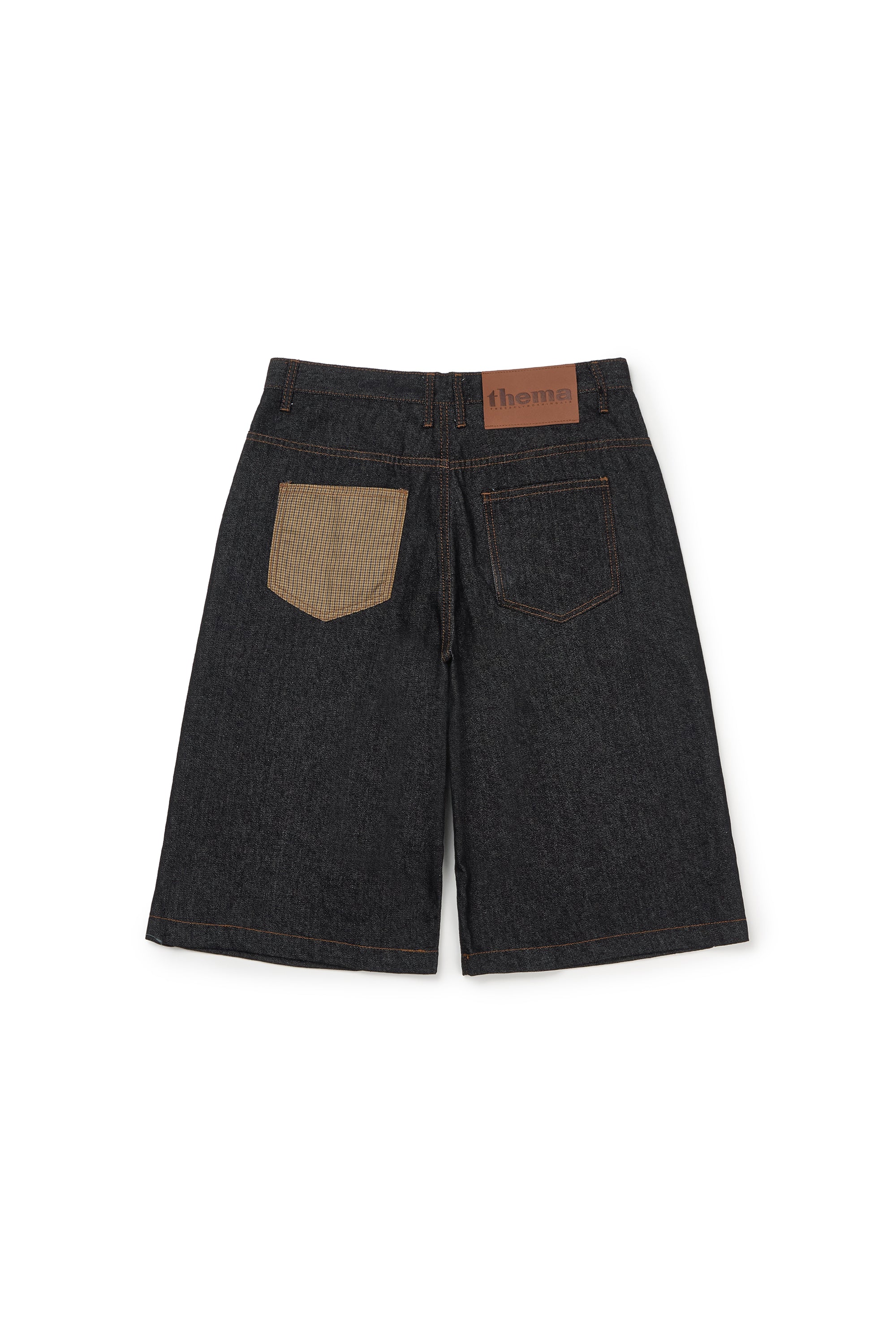 PANTACOURT CAPRI AVEC POCHE À CARREAUX_INDIGO