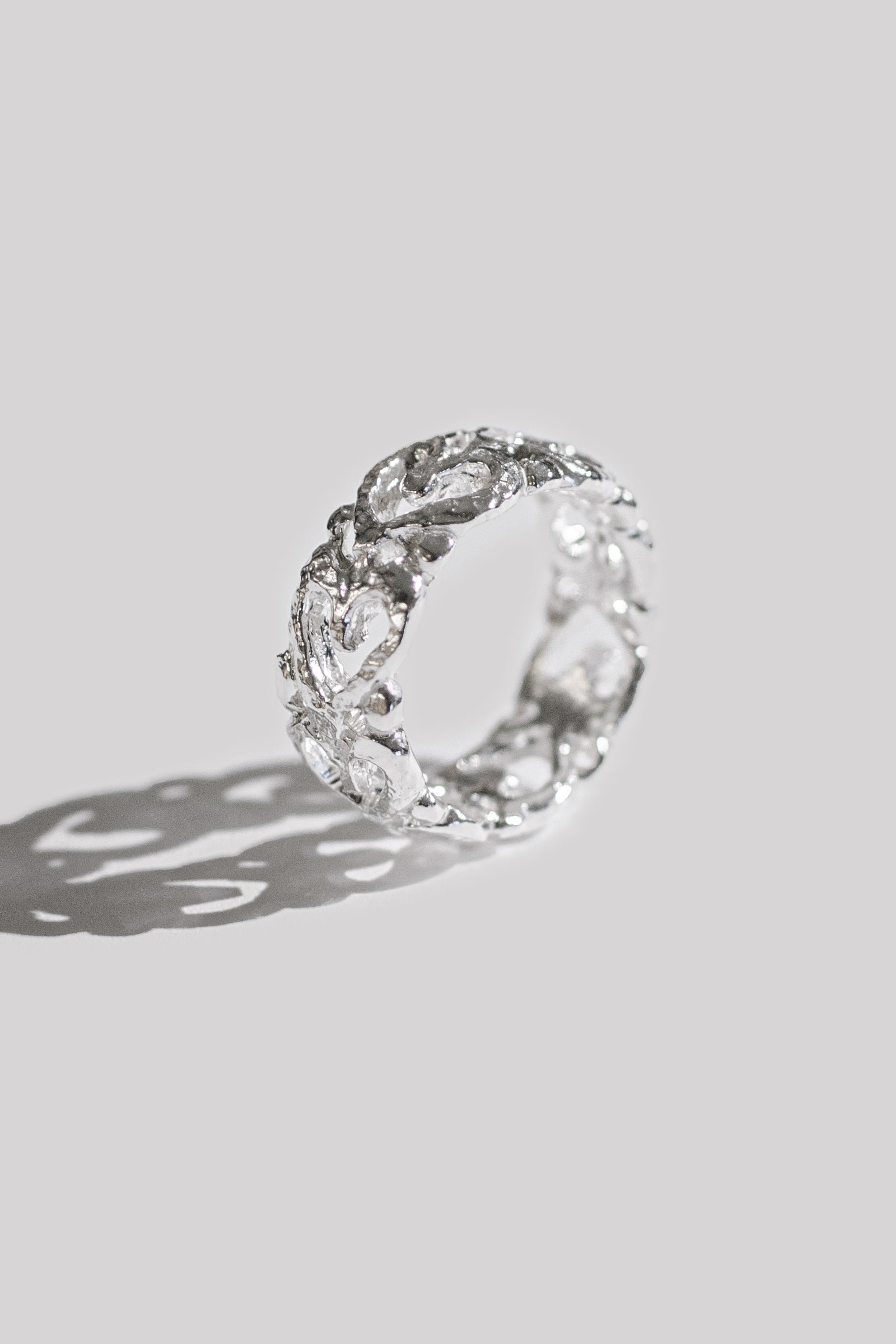 BAGUE EN MÉTAL CŒUR_ARGENT