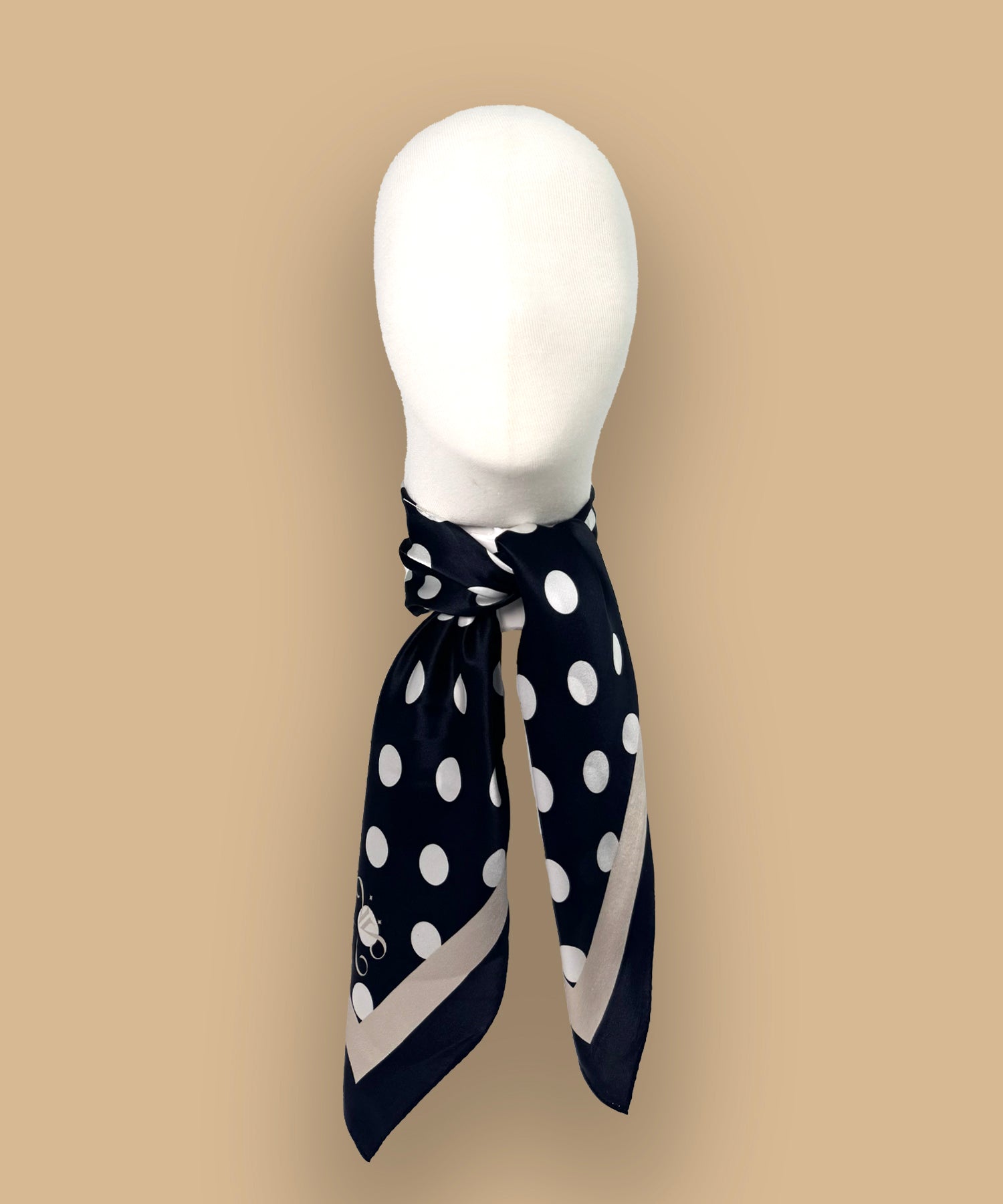 POLKADOT SLIK SCARF