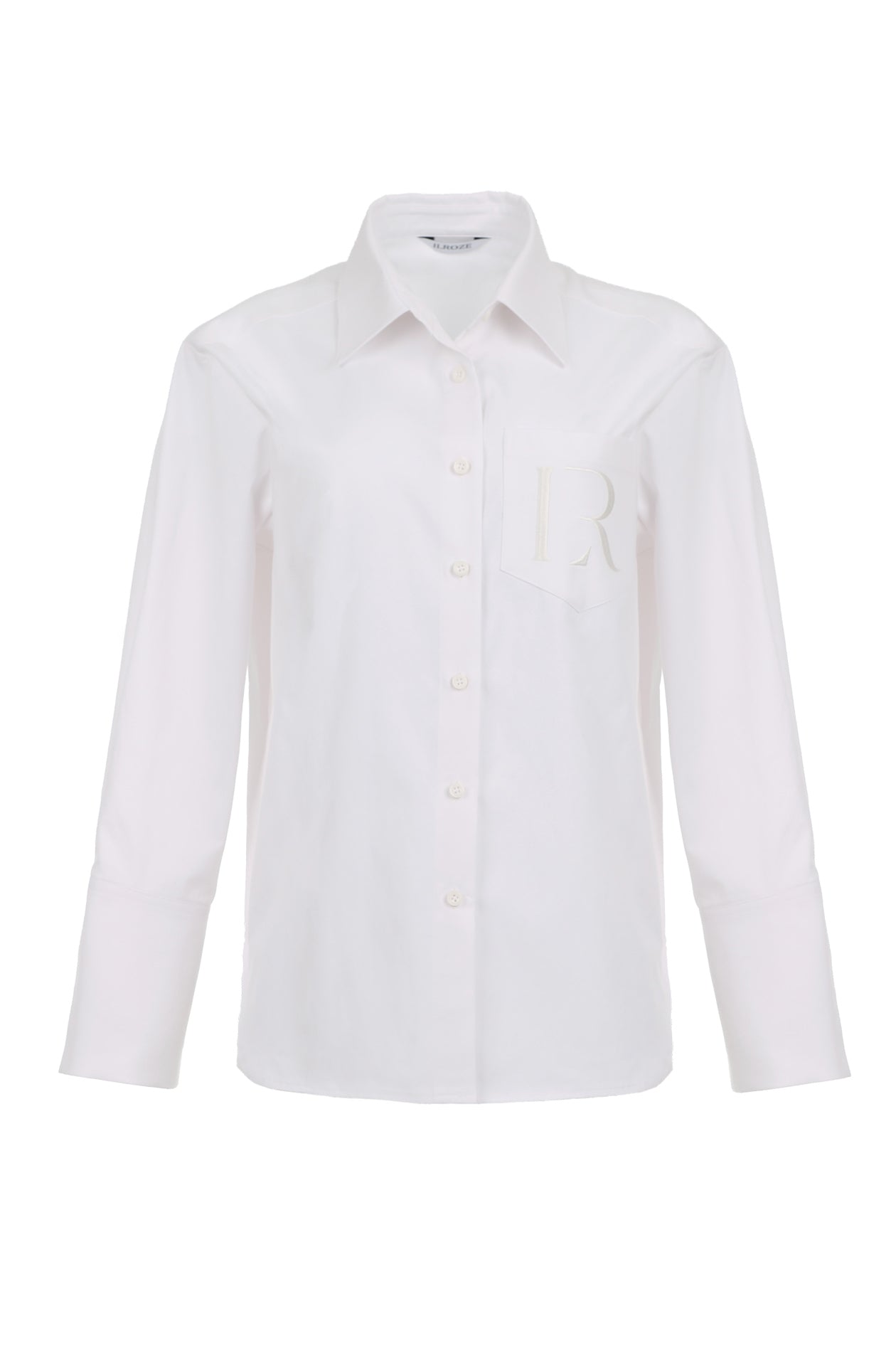 25SS CLASSIC R LOGO POCKET SHIRT_WHITE