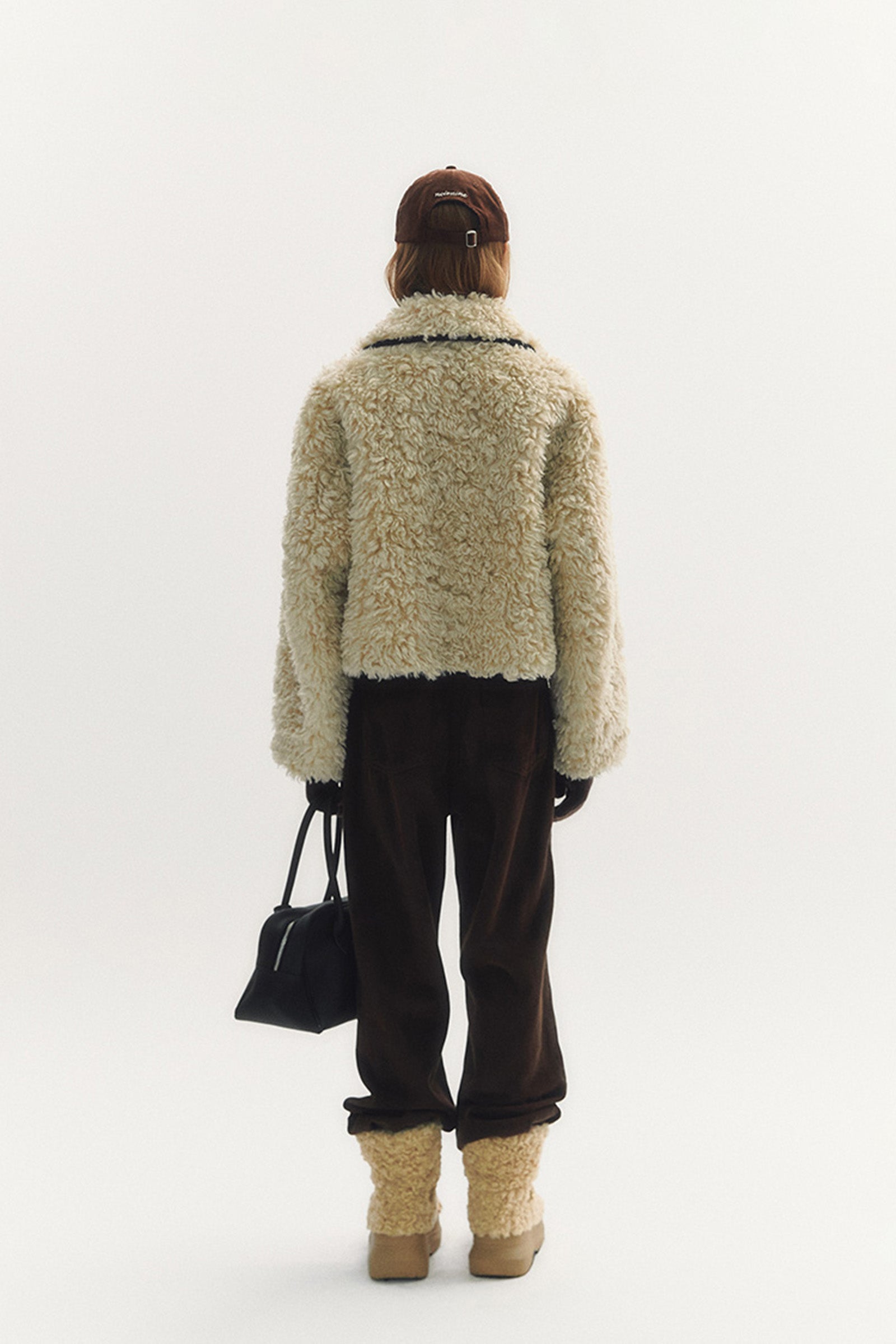 BÉBÉ FUR SHEARING JACKET_BEIGE