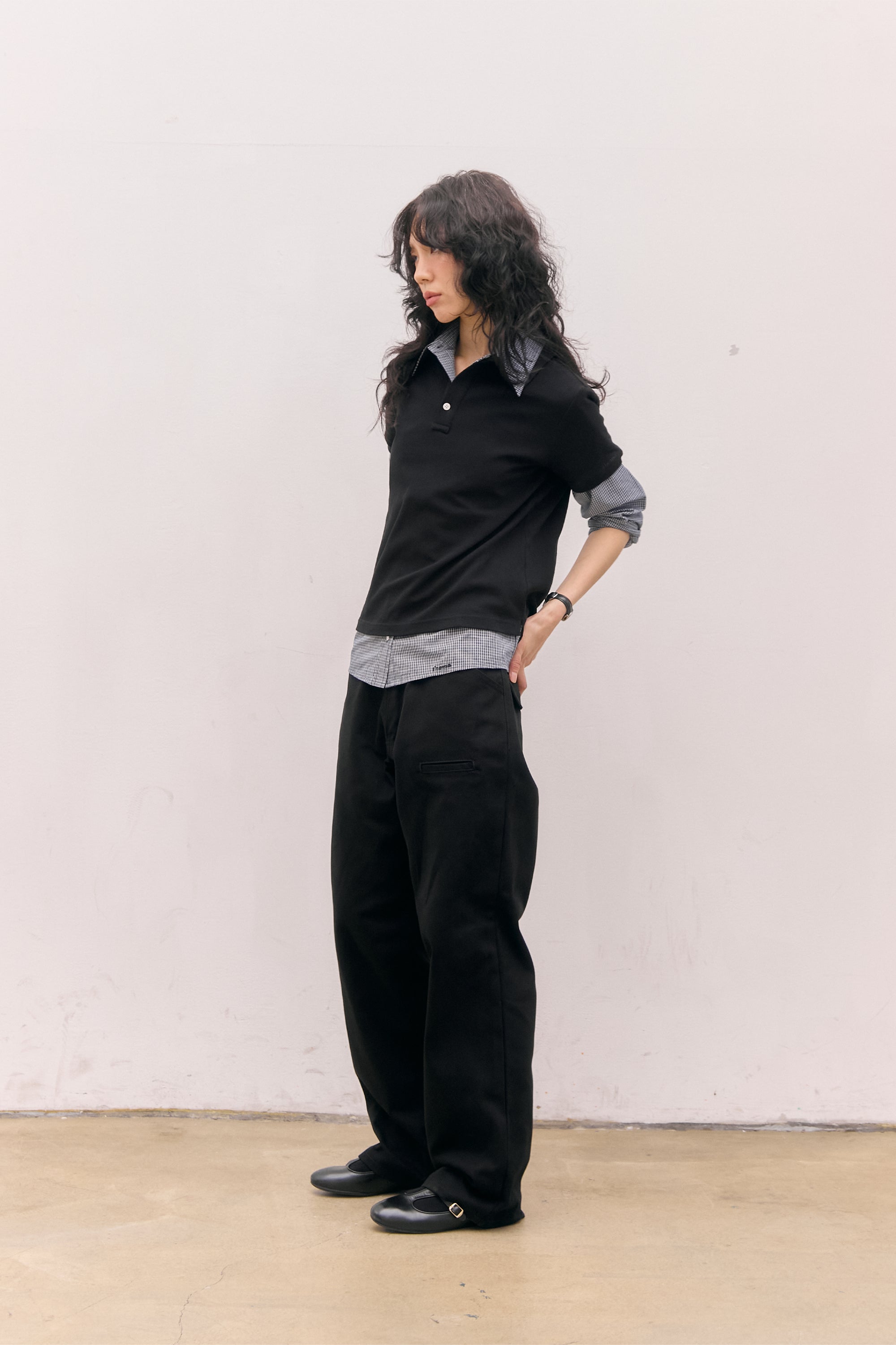 POLO EN COTON PK_NOIR