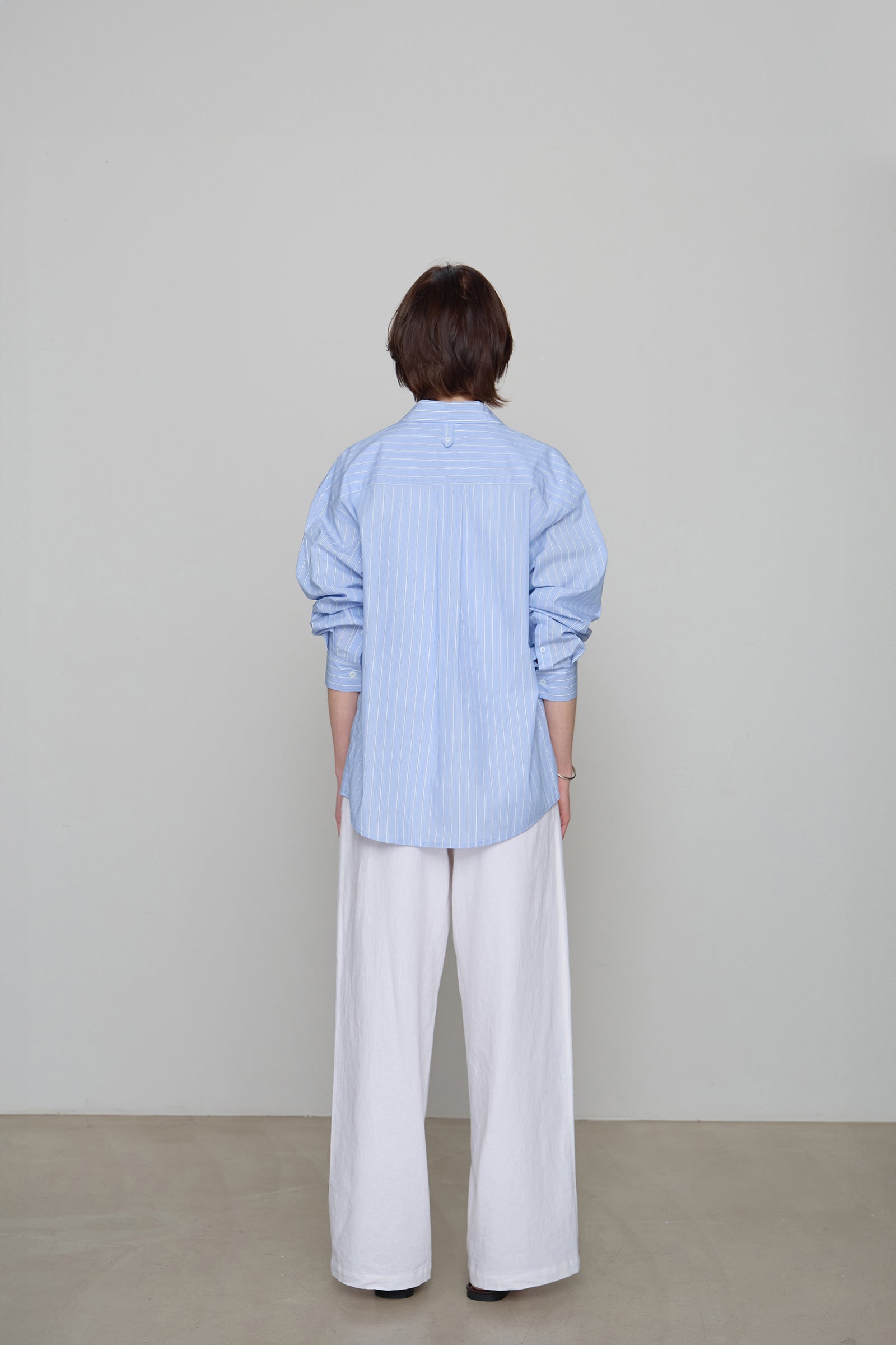 CHEMISE RAYÉE_BLEU CLAIR
