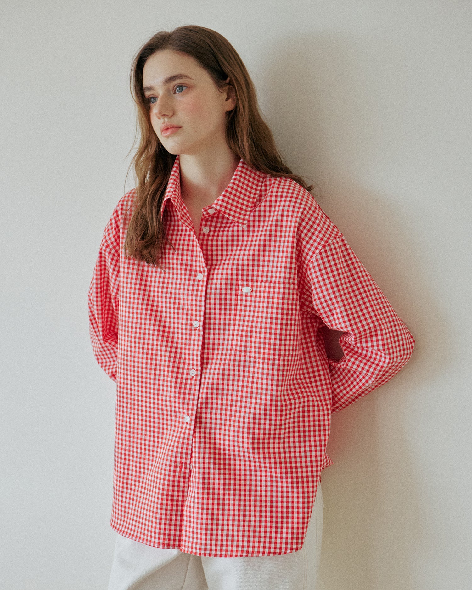 GINGHAM CHECK SHIRT_RED