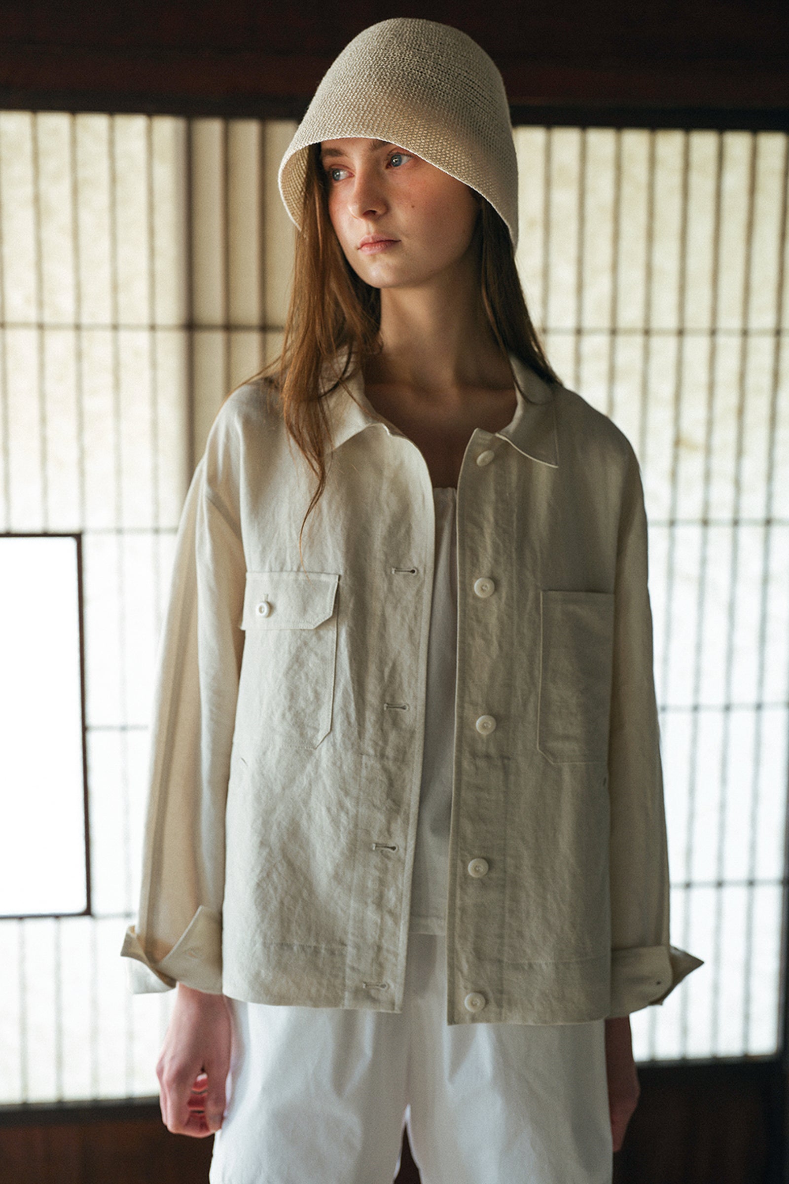 BAKER LINEN JACKET_CRÈME