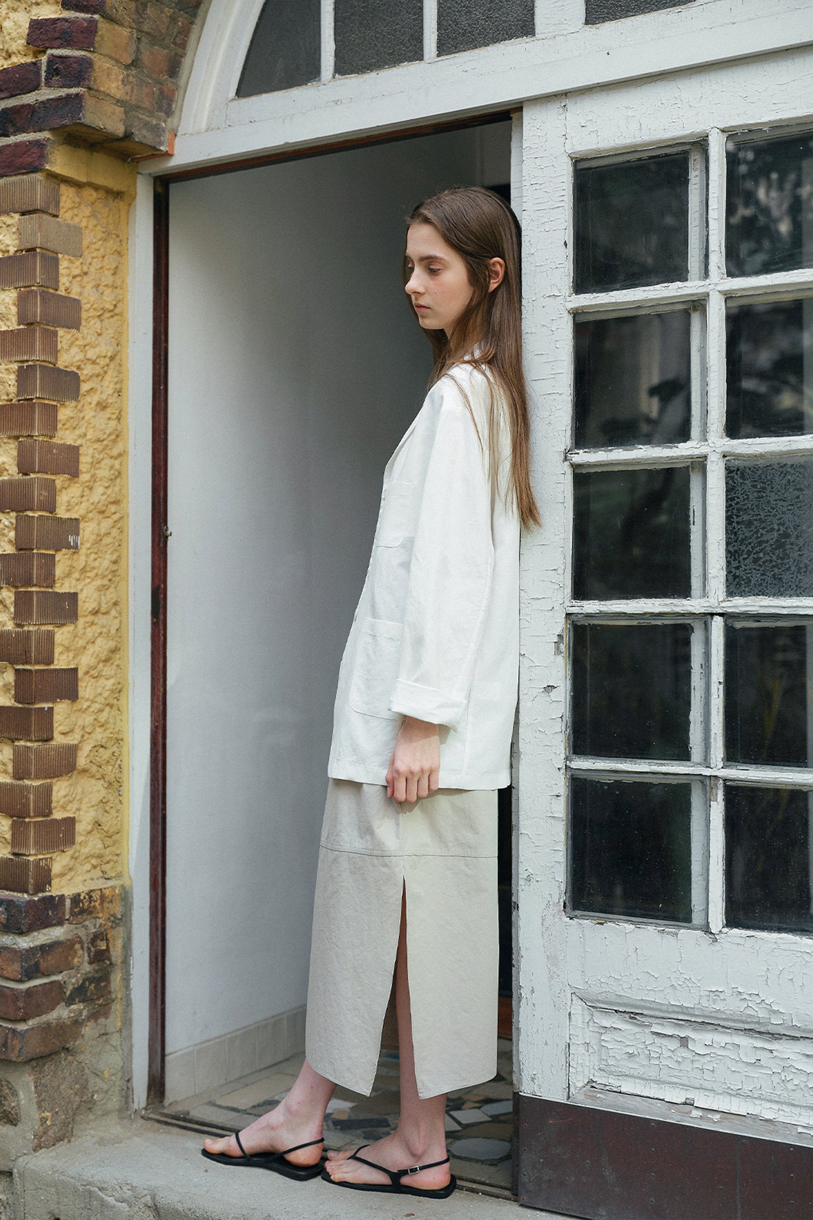 SEVILLA LINEN JACKET_IVOIRE
