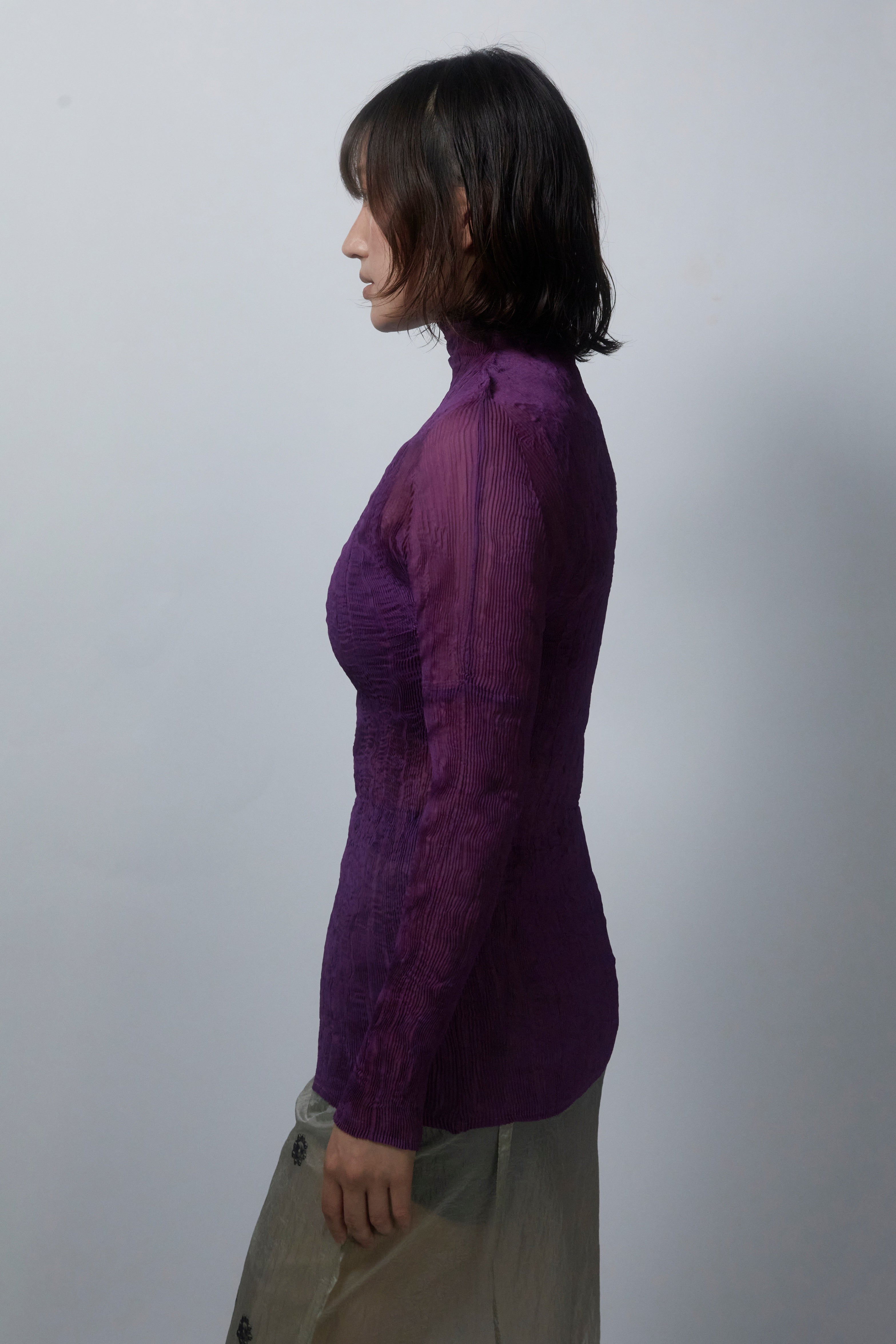 25SS GAZI WRINKLE HIGHNECK_PURPLE