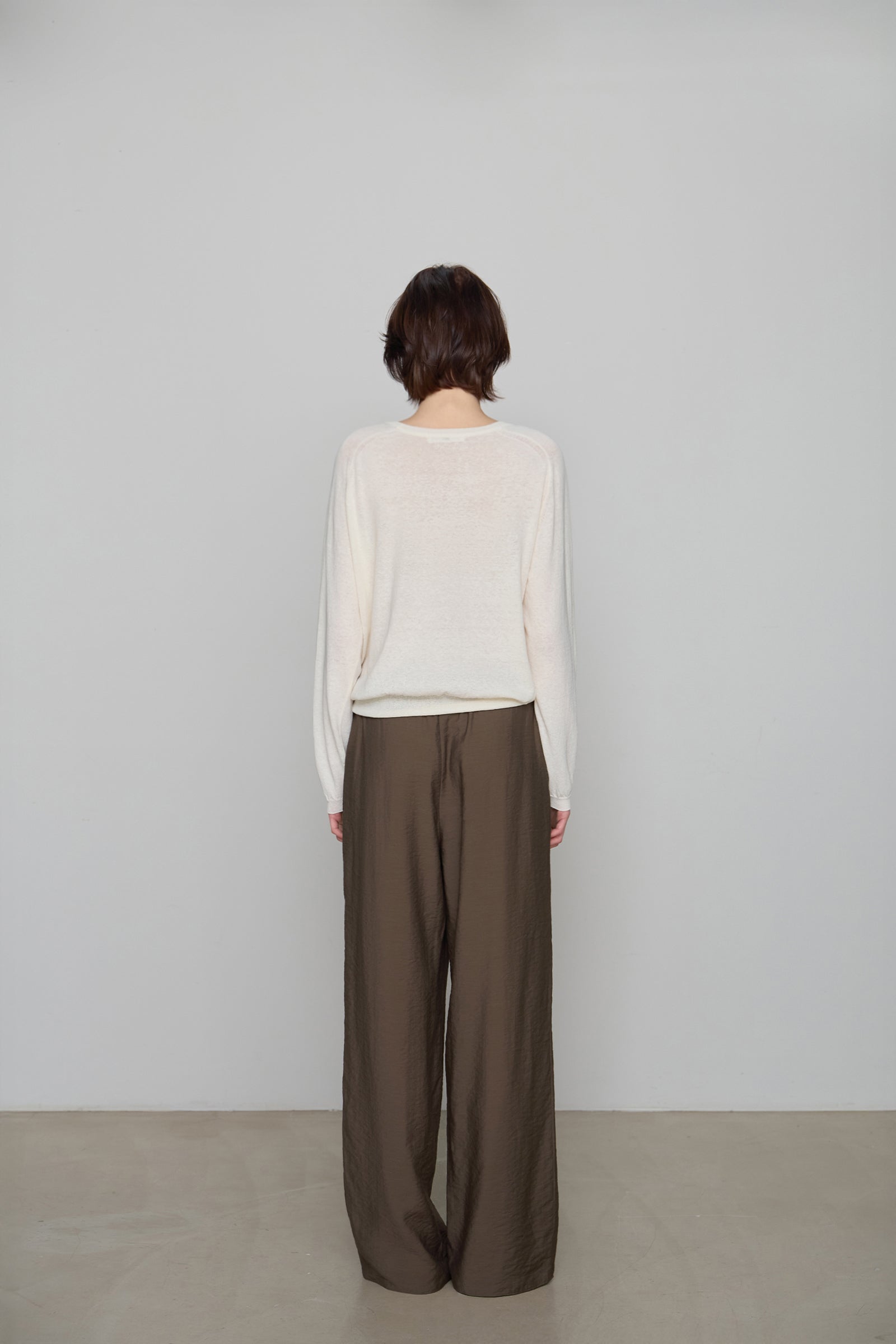 PANTALON LARGE TRANSPARENT_MARRON
