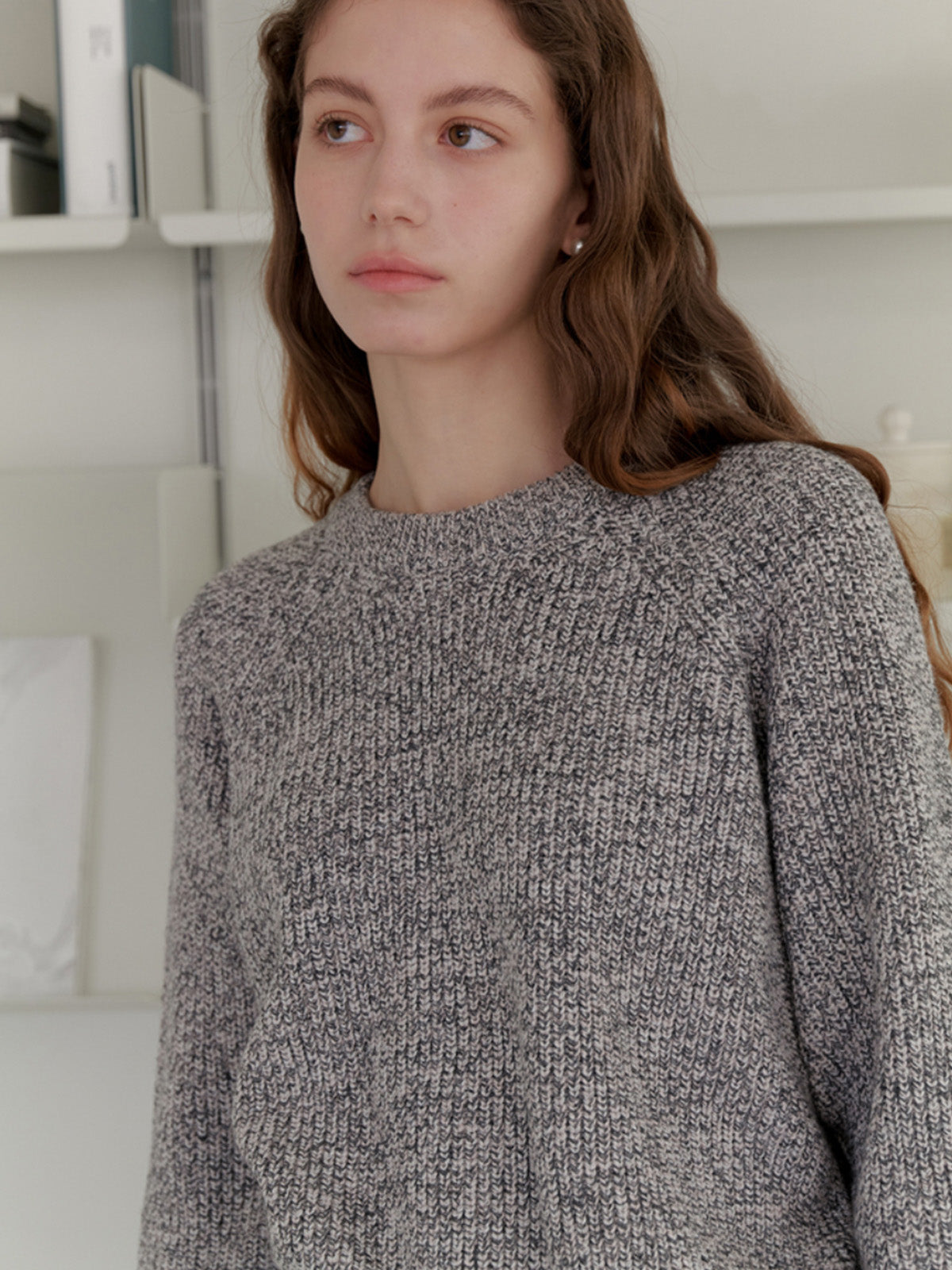 MIX WOOL KNIT_DARK GREY