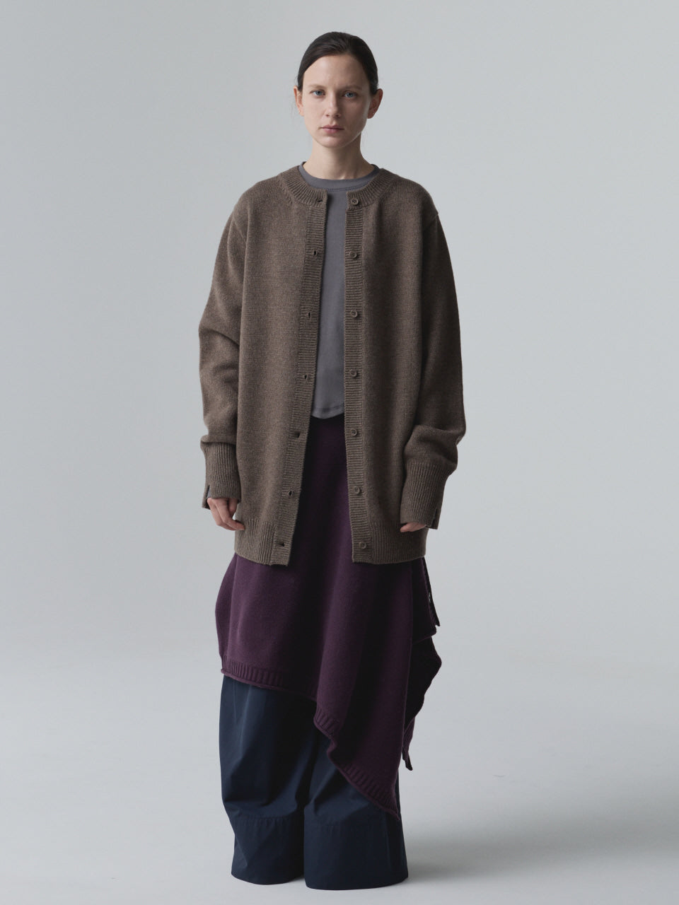 DOUBLEWAY CARDIGAN_BROWN