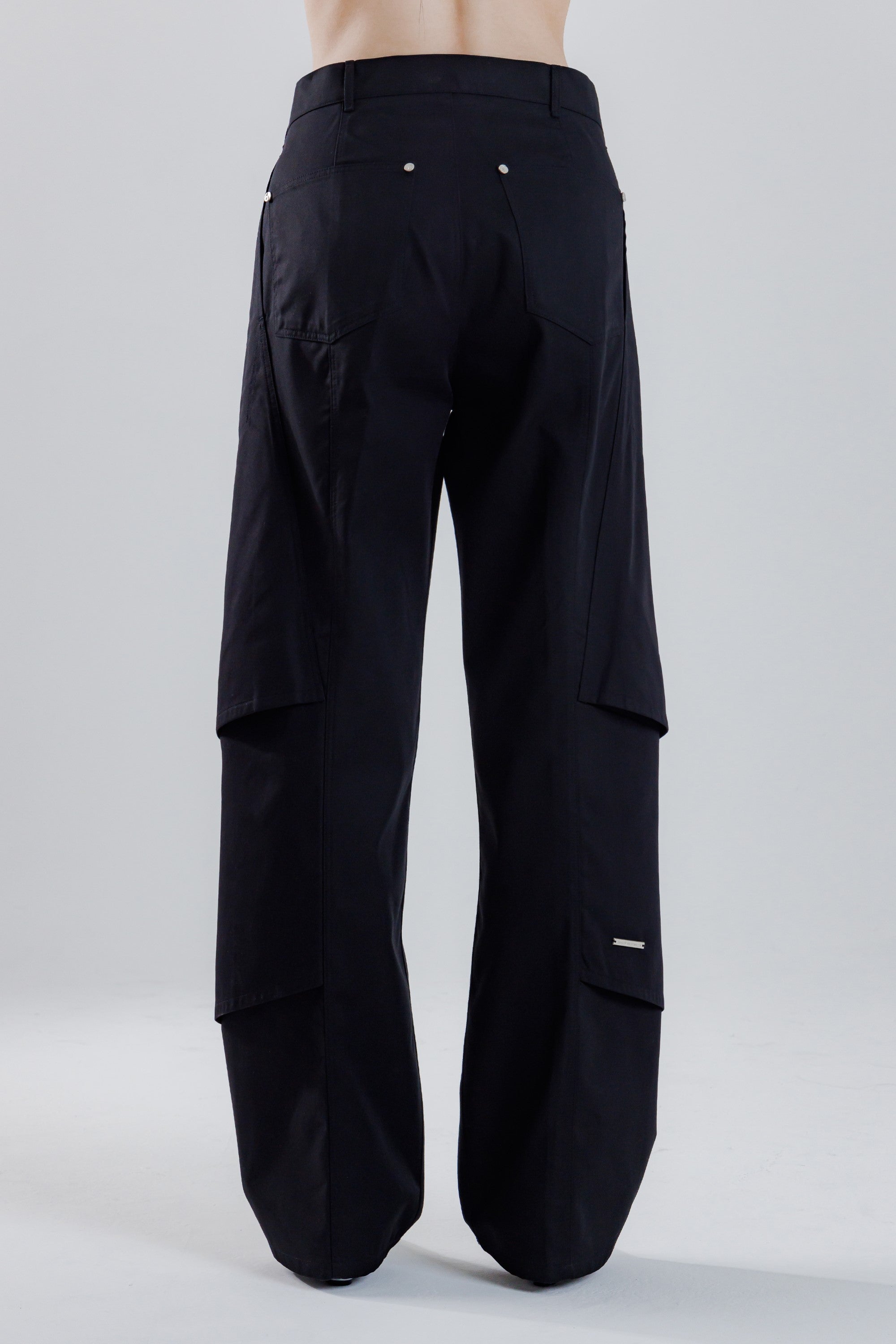 25SS MULTI LAYERED STRAIGHT PANTS_BLACK