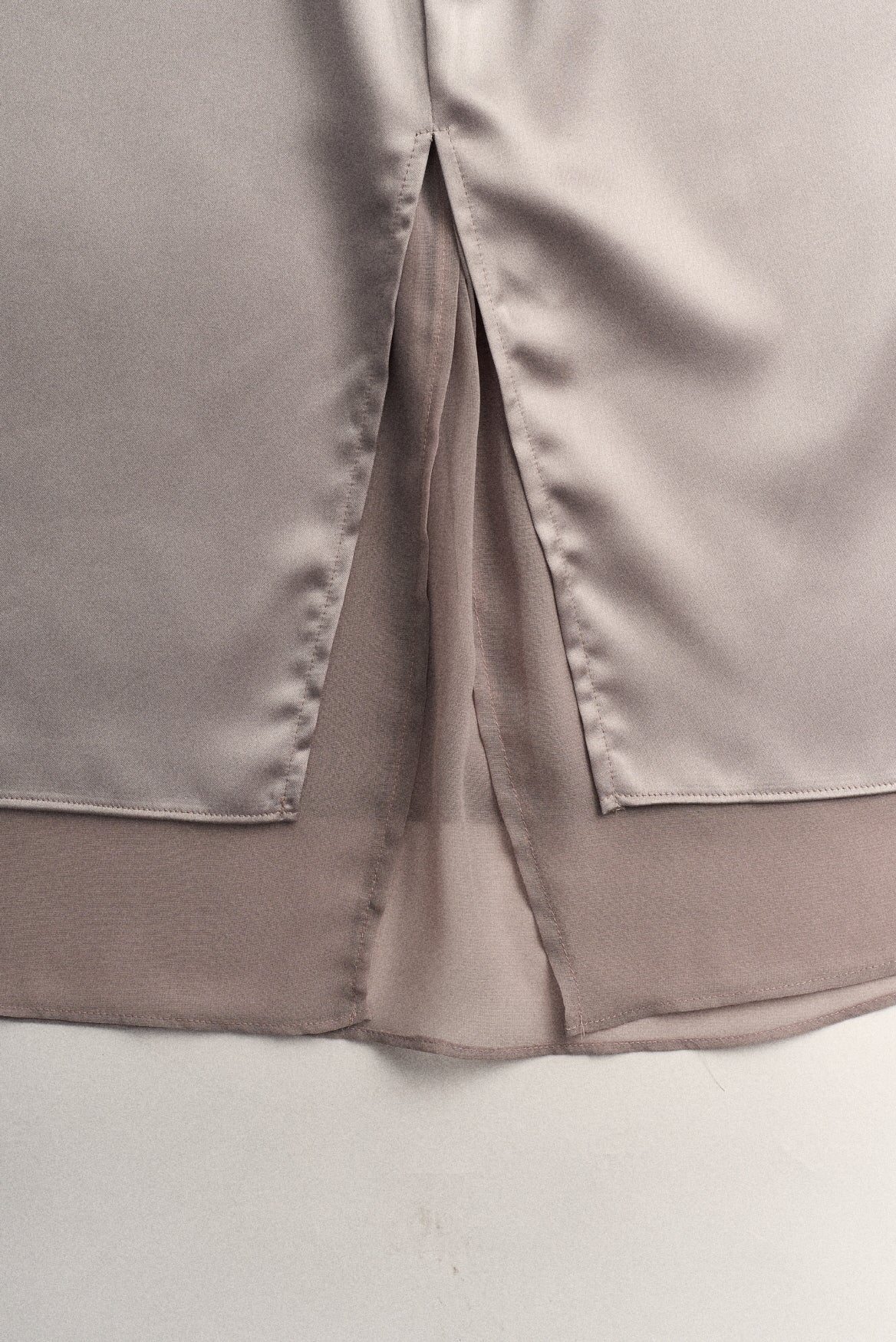 DOUBLE CHIFFON SKIRT_SLIVER