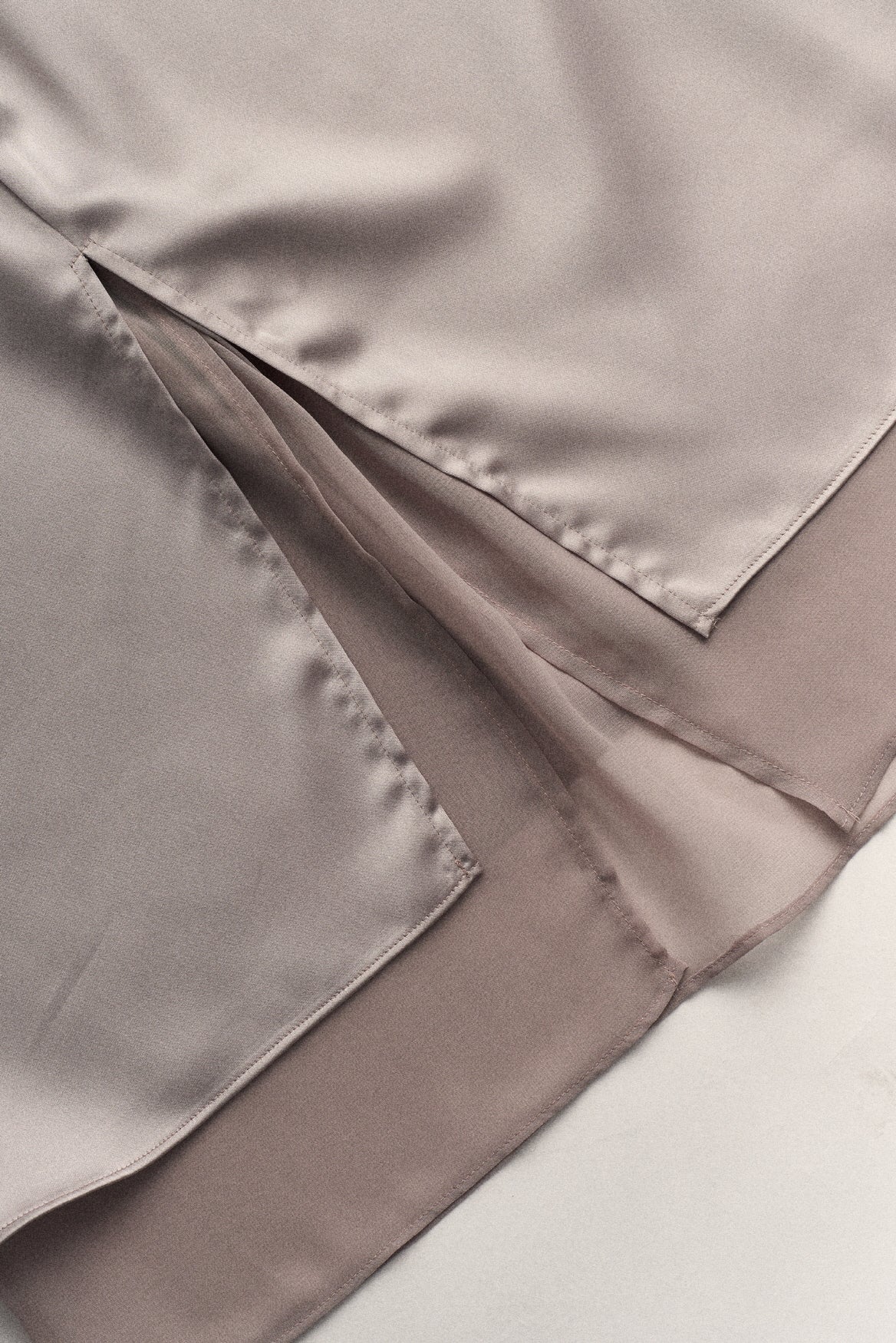 DOUBLE CHIFFON SKIRT_SLIVER