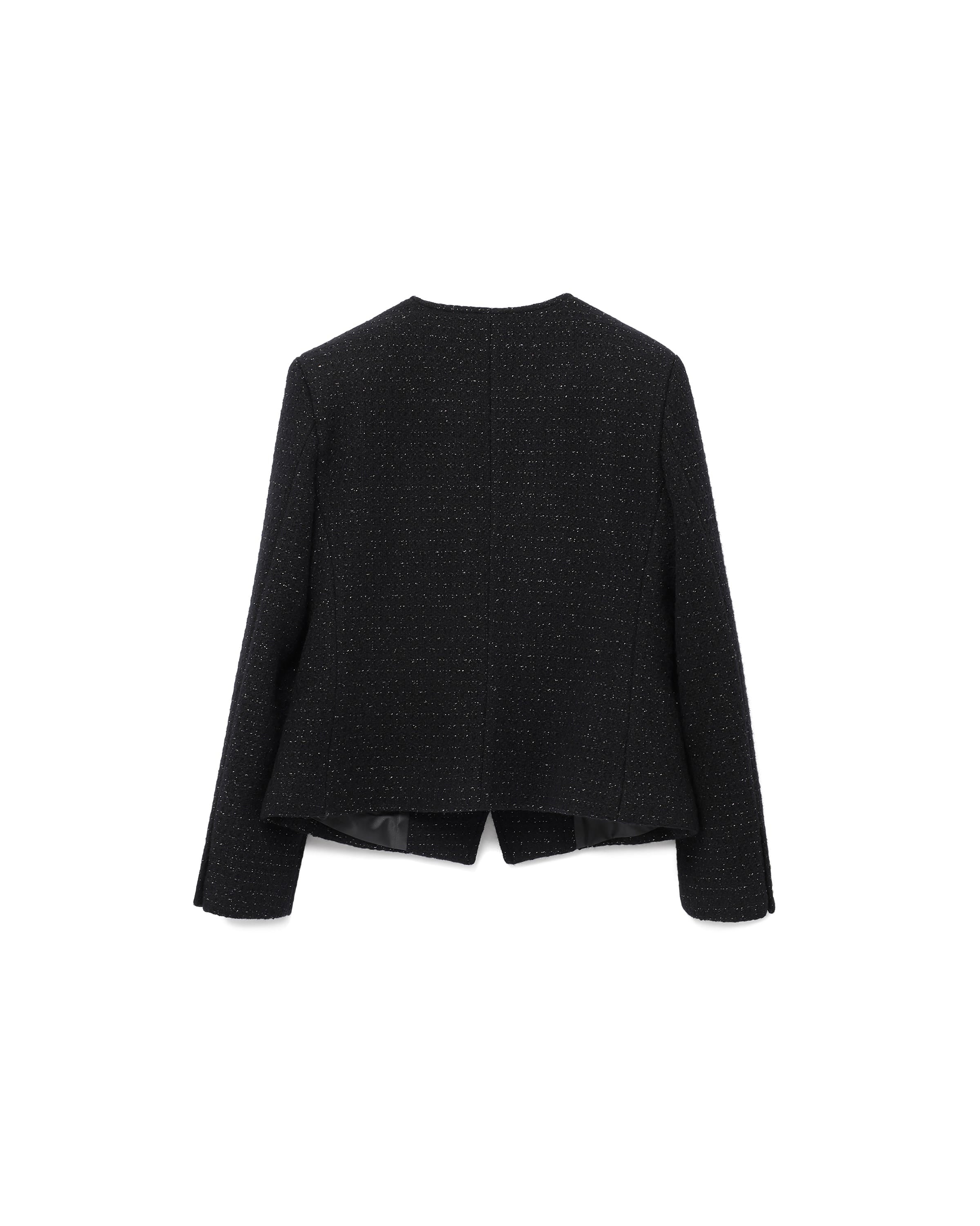 SHINING CLASSIC TWEED JACKET_BLACK