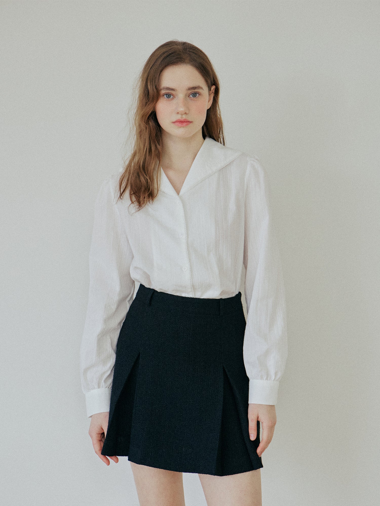 LACE COLLAR SHIRT_WHITE